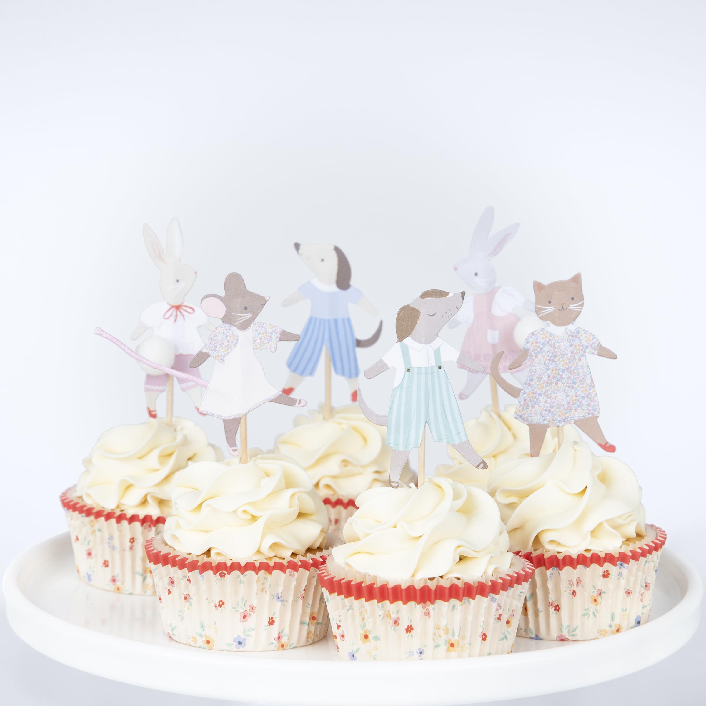 Meri Meri Animal Friends Cupcake Kit (Pack of 24), Includes Cake Toppers and Cupcake Cases, Birthday Parties & Baby Showers, Kids & Adults - Image 3
