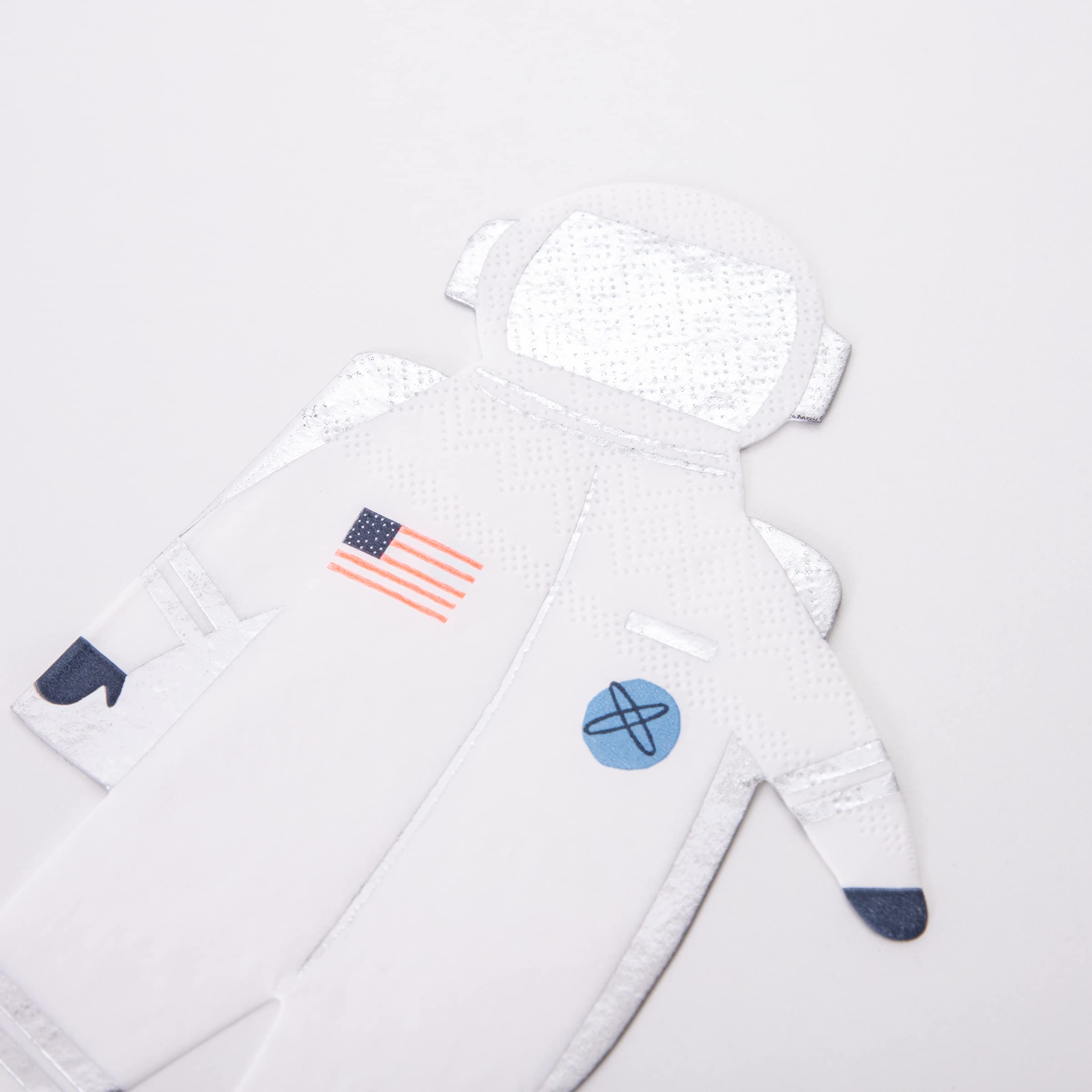 Meri Meri Astronaut Napkins (Pack of 16), Thick & Absorbent 3-Ply Paper Napkins, Disposable - Image 3