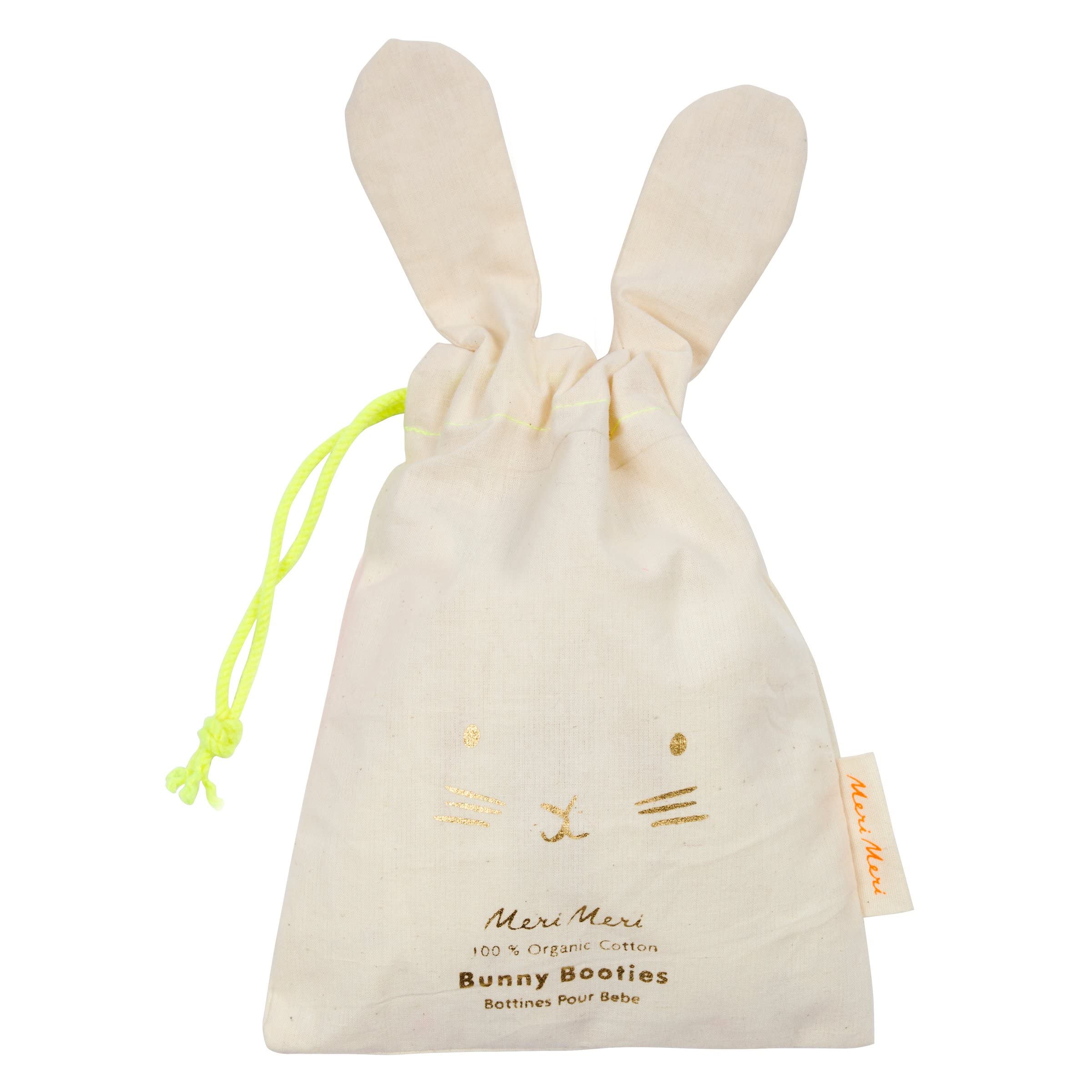 Meri Meri Baby Bunny Booties - Mint Knitted Organic Cotton Infant Shoes (Pack of 1) - Image 7