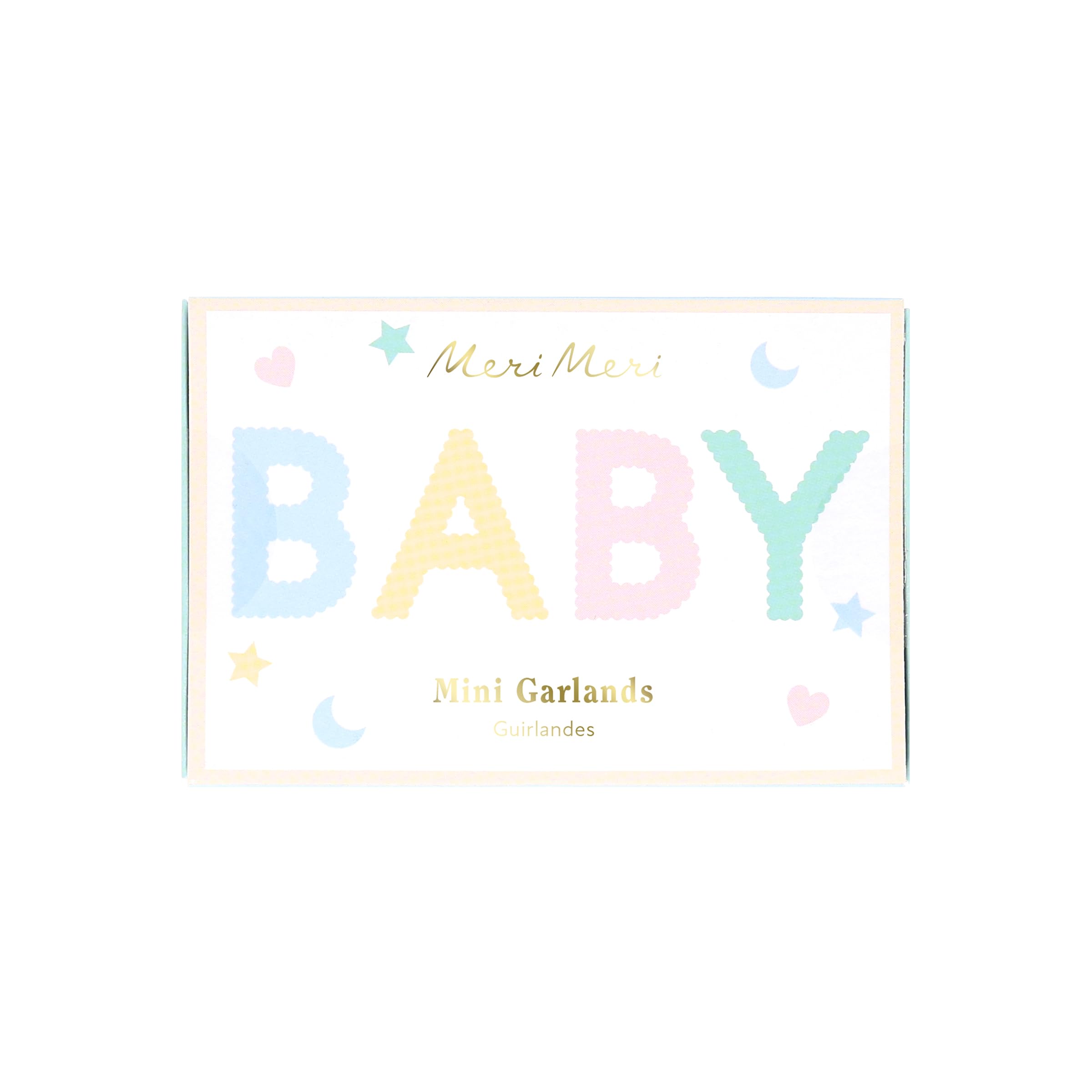 Meri Meri Baby Mini Garland Matchbox Banner Set (Pack of 2), 5' Strand Including Excess Cord, 2 Unique Strands, Reusable Baby Shower Garland - Image 2