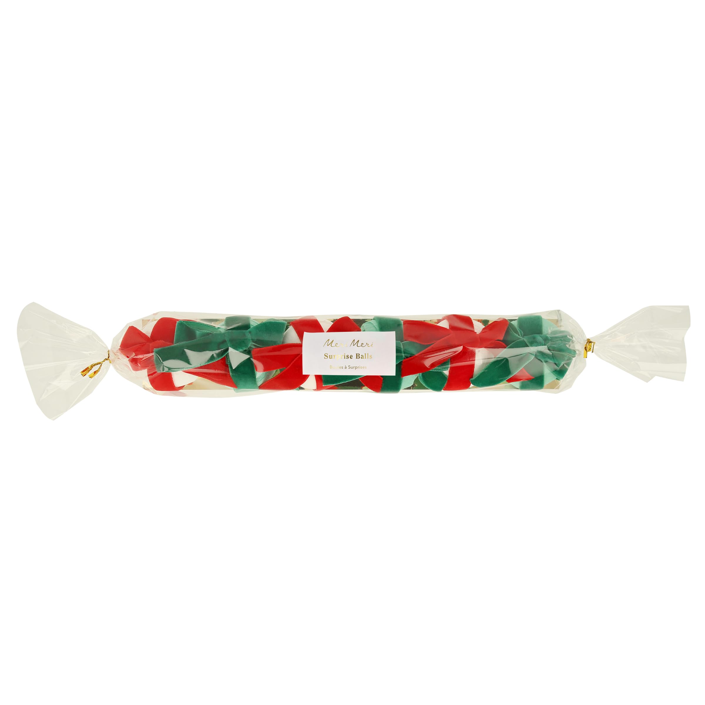 Meri Meri Big Bow Surprise Balls (Pack of 6), Christmas Table Decorations, Christmas Party Favors, Luxury Velvet Bows, Ages 8+, 2.125 x 2.25 x 2.125 inches - Image 3
