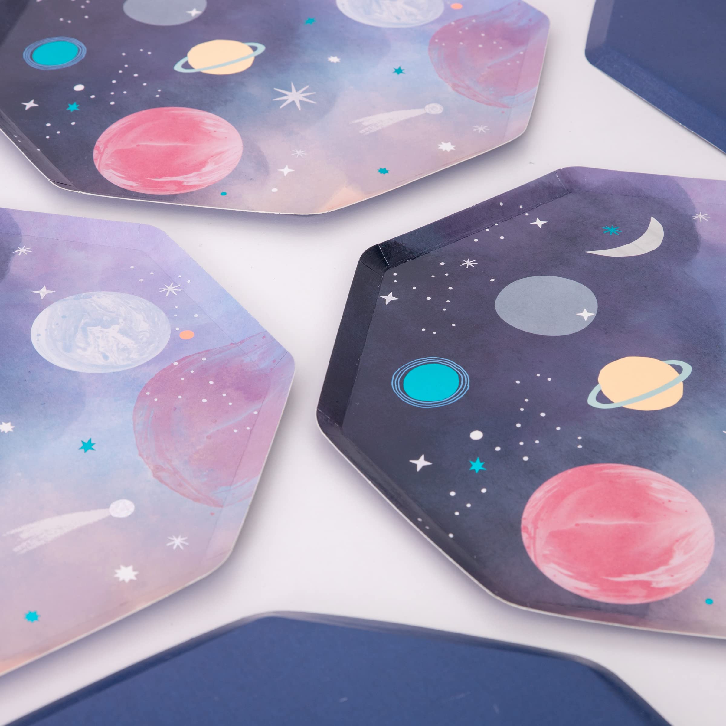 Meri Meri Birthday Party Plates, Pack of 8 Disposable Plates for Fun Themed Kid’s Parties, Kid’s Birthday Supplies – Dinosaur, Safari, Space & More - Image 3