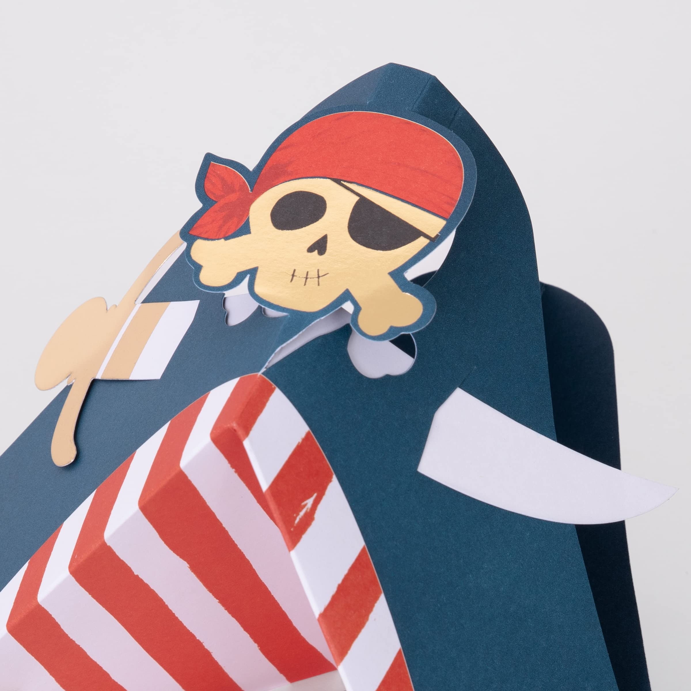 Meri Meri Blue Pirate Party Hats (Pack of 8) - Image 3
