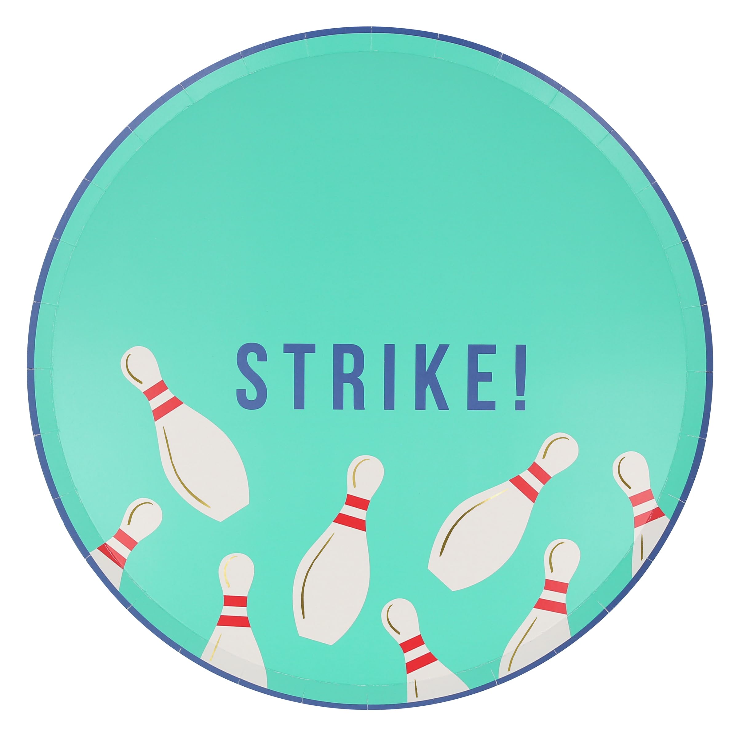 Meri Meri Bowling Party Plates (Pack of 8), Disposable, Bowling Party Decorations - Image 3