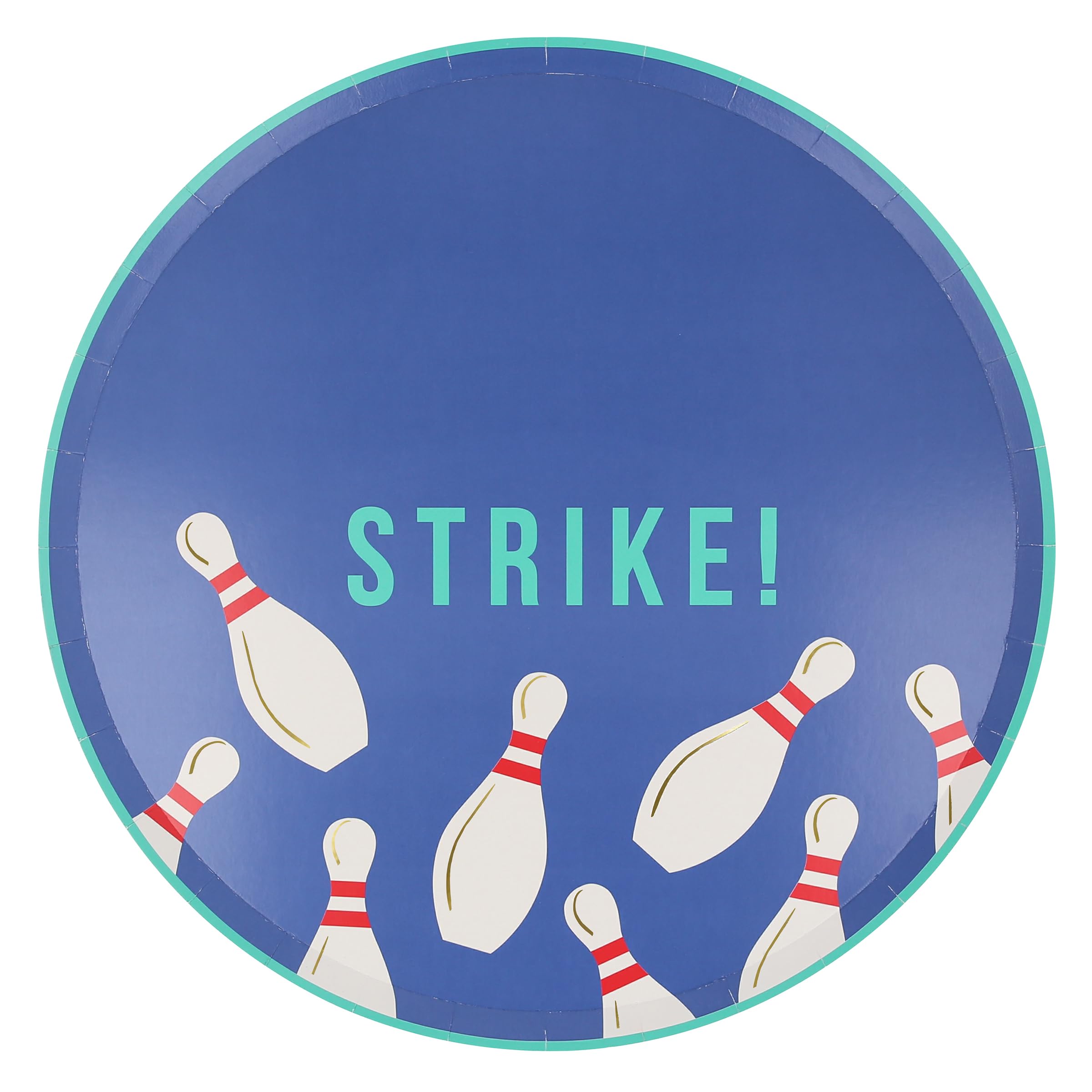 Meri Meri Bowling Party Plates (Pack of 8), Disposable, Bowling Party Decorations - Image 4