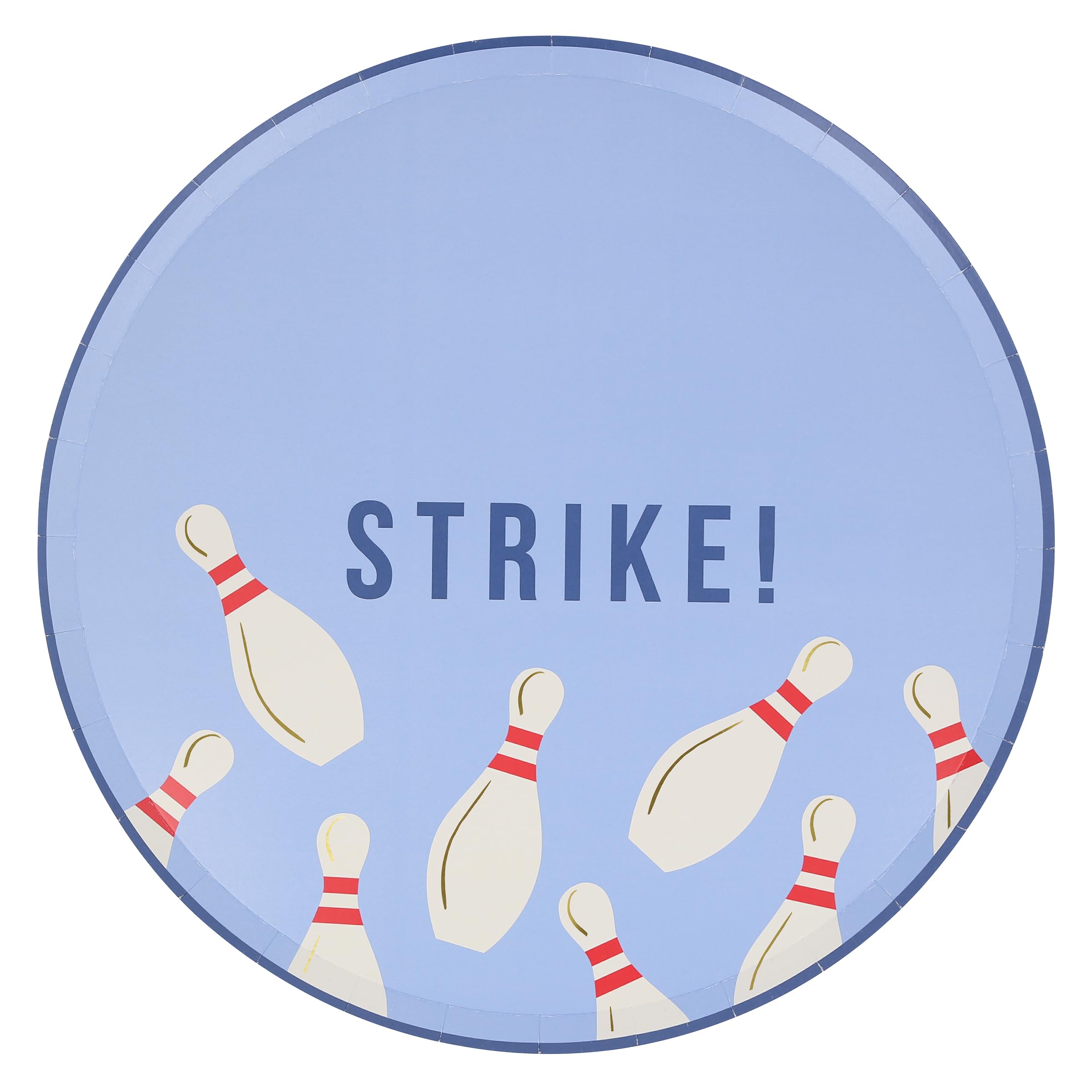Meri Meri Bowling Party Plates (Pack of 8), Disposable, Bowling Party Decorations - Image 6