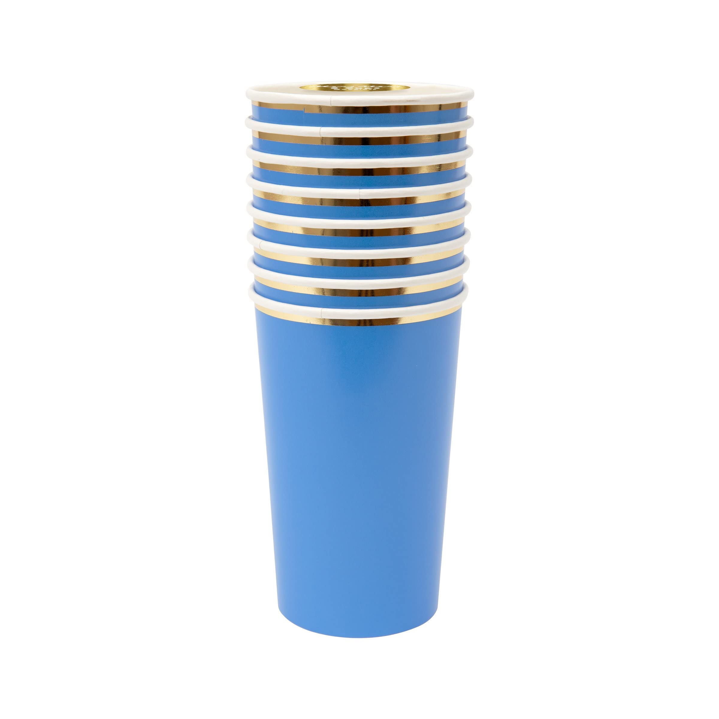 Meri Meri Bright Blue Highball Cups (Pack of 8) - Image 3