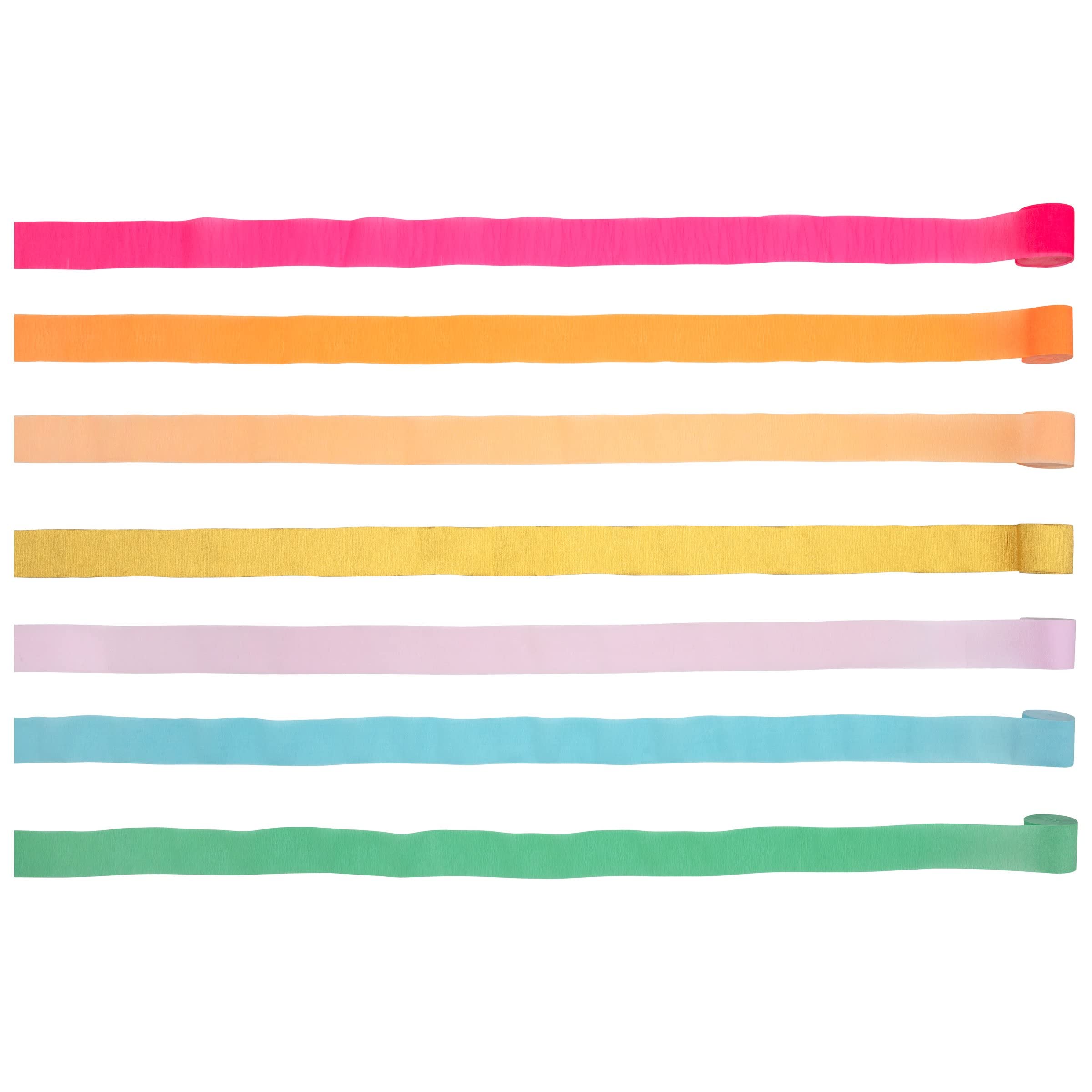 Meri Meri Bright Crepe Paper Streamers (Pack of 7) - Image 4
