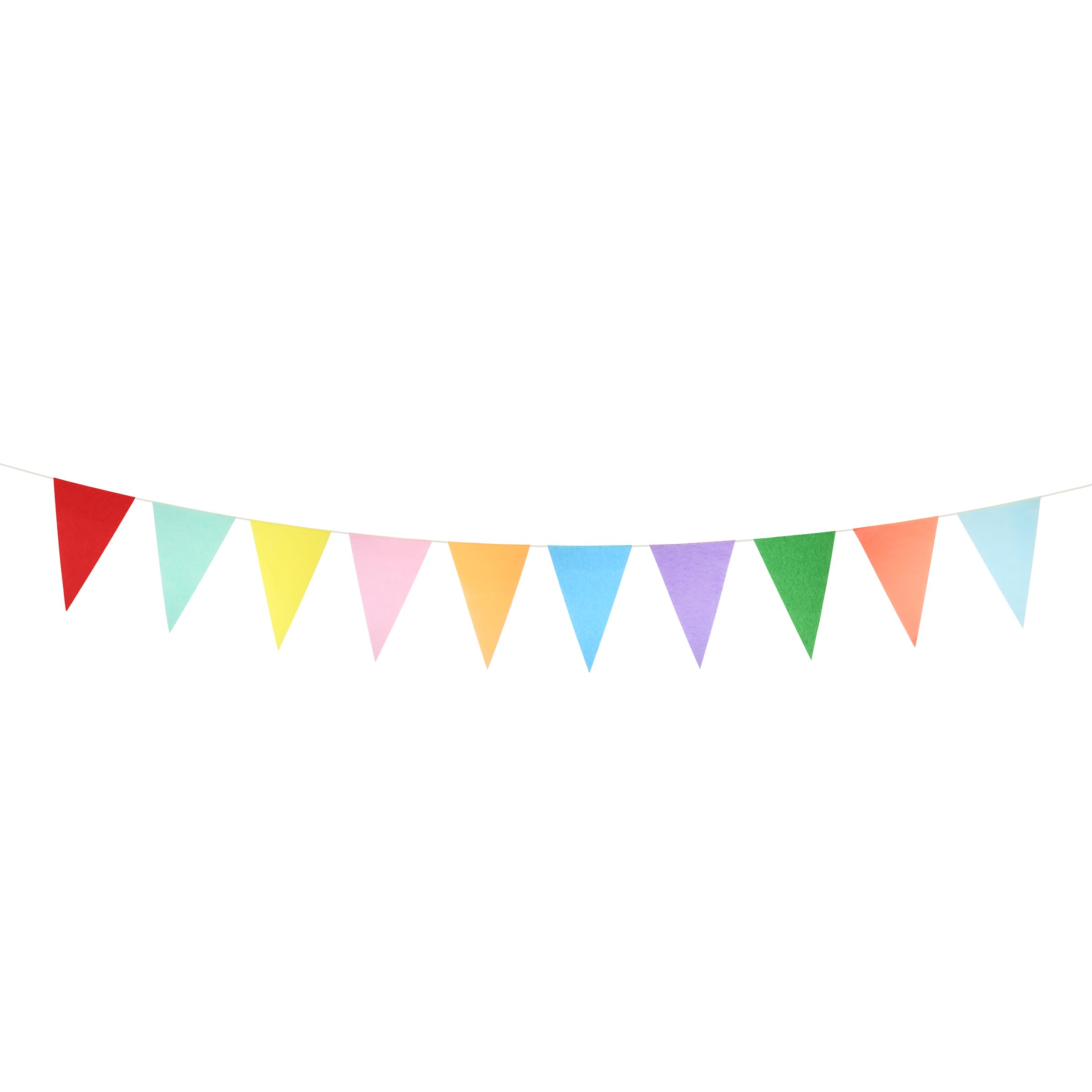 Meri Meri Bright Tissue Flag Banner (Set of 2), Reusable Party Decorations, 12' Party Banner Including Excess Cord - Image 3