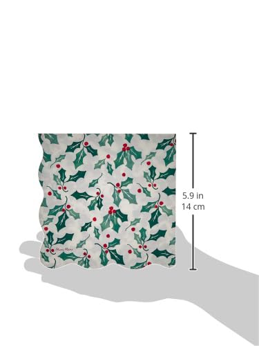 Meri Meri Christmas Paper Napkins (Pack of 16), Square Christmas Napkins Disposable, Thick & Absorbent 3-Ply Paper, Wavy Border - Image 4