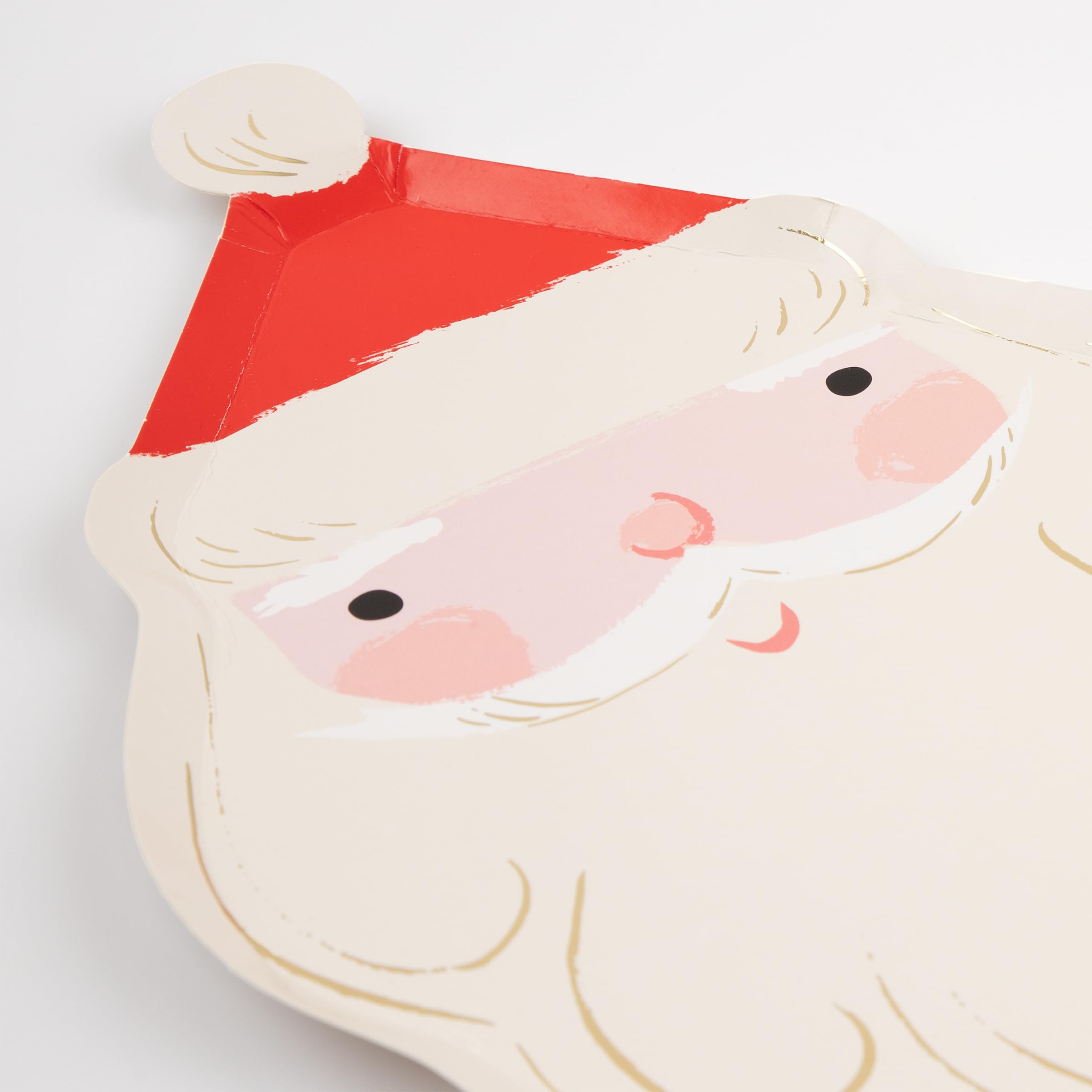 Meri Meri Christmas Paper Plates (Pack of 8), Disposable Plates for Party, Festive Shaped Christmas Party Dishes - Image 3