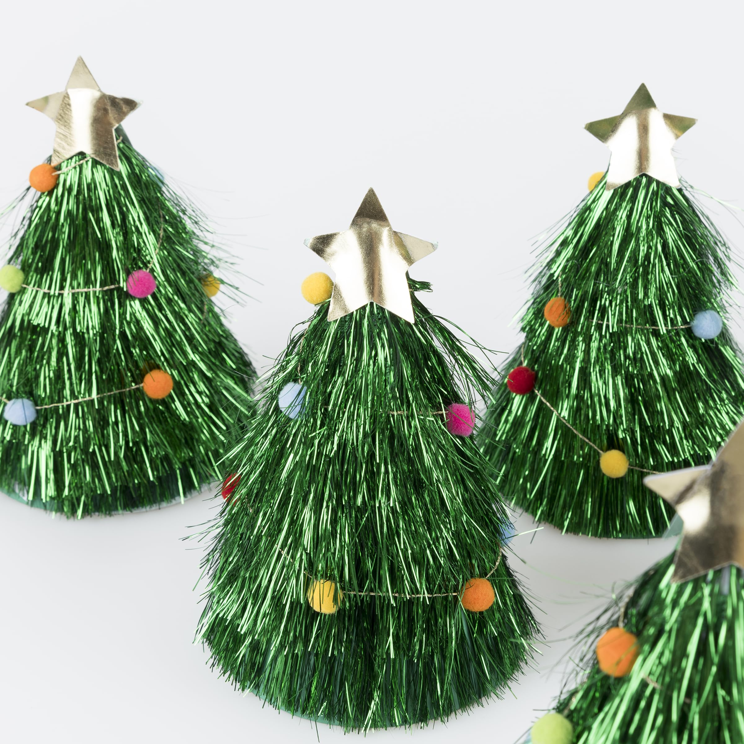 Meri Meri Christmas Party Hats, Paper Christmas Hats, Ages 3+, Cone Shape for Kids & Adults, Reusable - Image 3