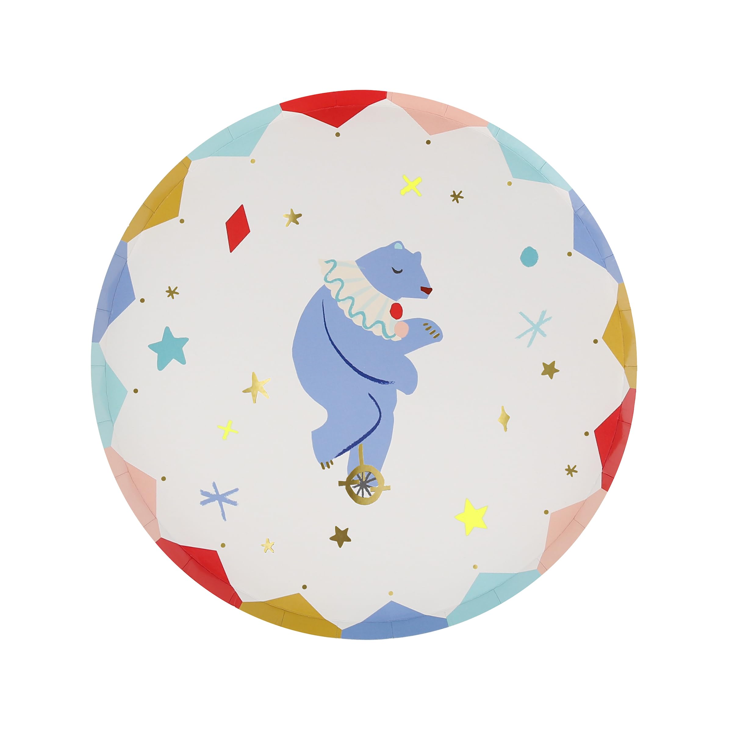 Meri Meri Circus Party Plates, Pack of 8 Disposable Paper Plates, Available in 2 Sizes – Perfect Circus Themed Party Decorations - Image 6