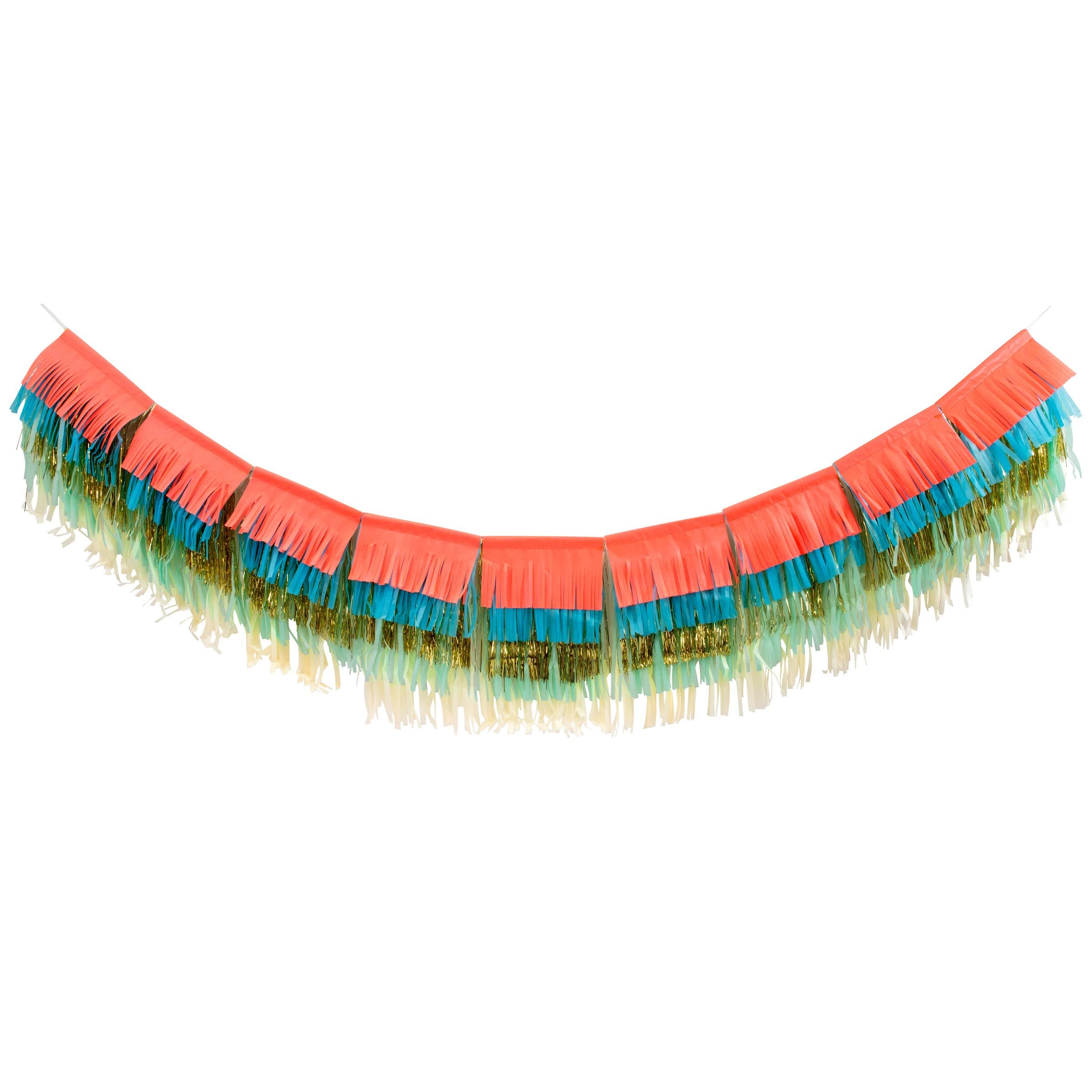 Meri Meri Colorful Fringe Large Party Banner (Pack of 1), 10' Party Decorations, Garland - Image 3