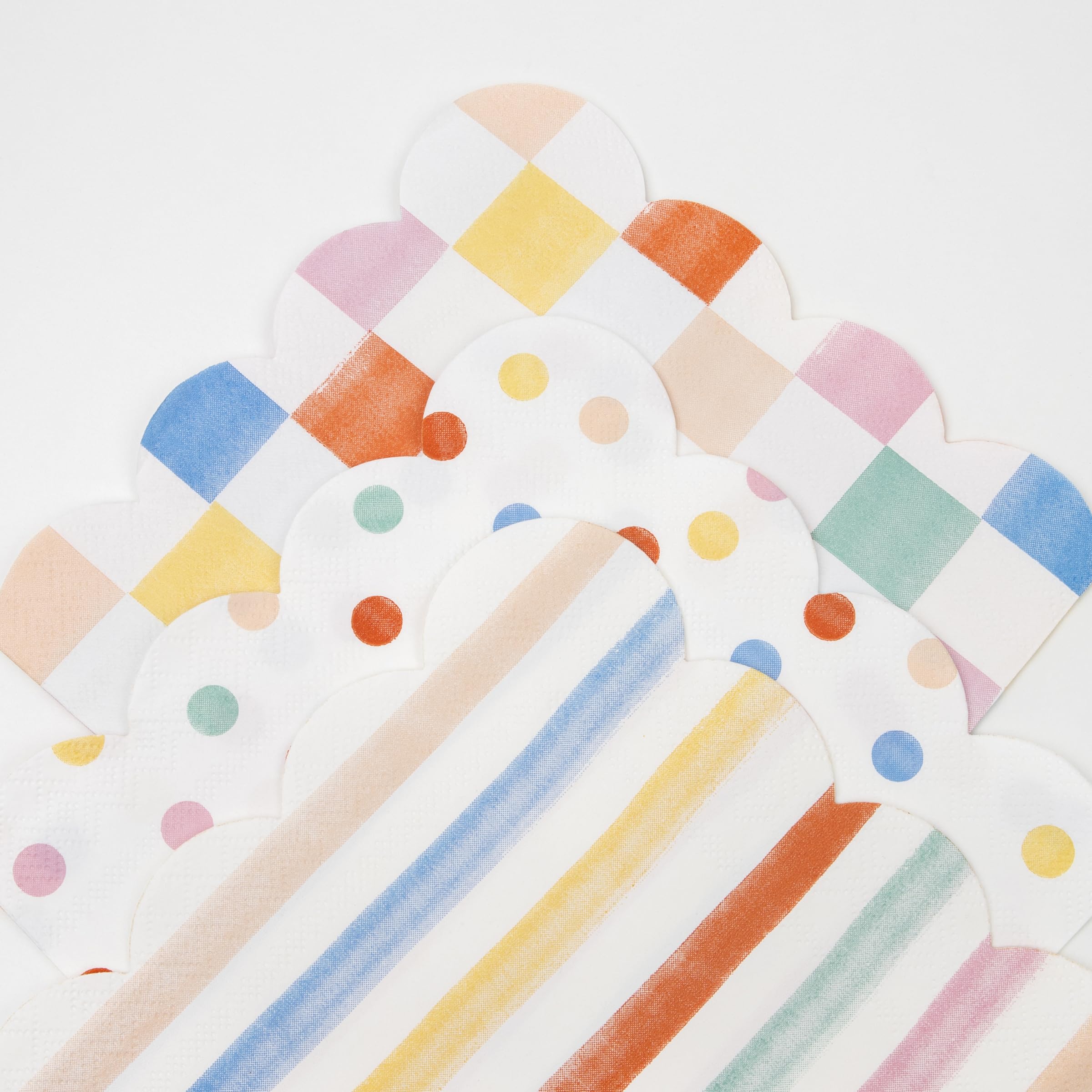Meri Meri Colourful Pattern Napkins (Pack of 16), Disposable Paper Napkis, Thick & Sturdy 3-Ply Paper - Image 3