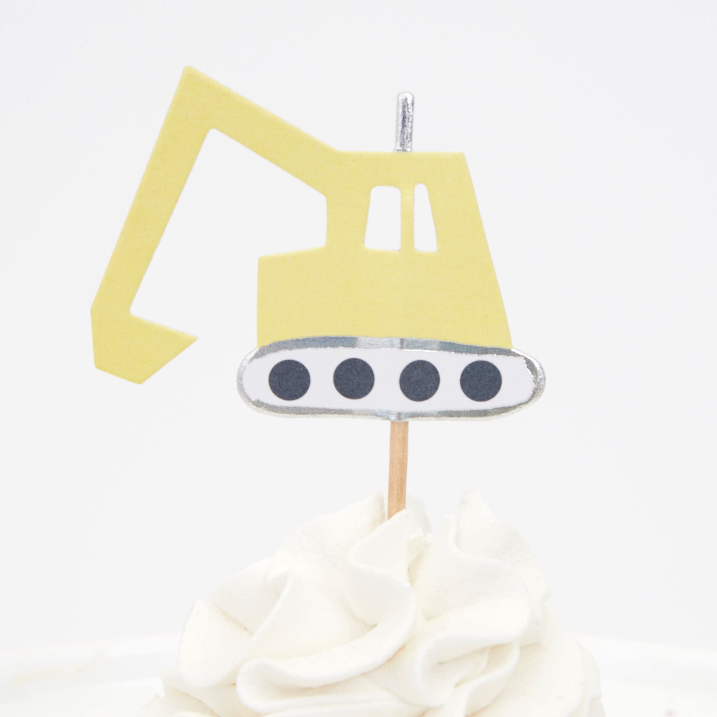Meri Meri Construction Cupcake Kit (Pack of 24), Construction Cupcake Toppers and Liners for Fun Themed Parties - Image 5