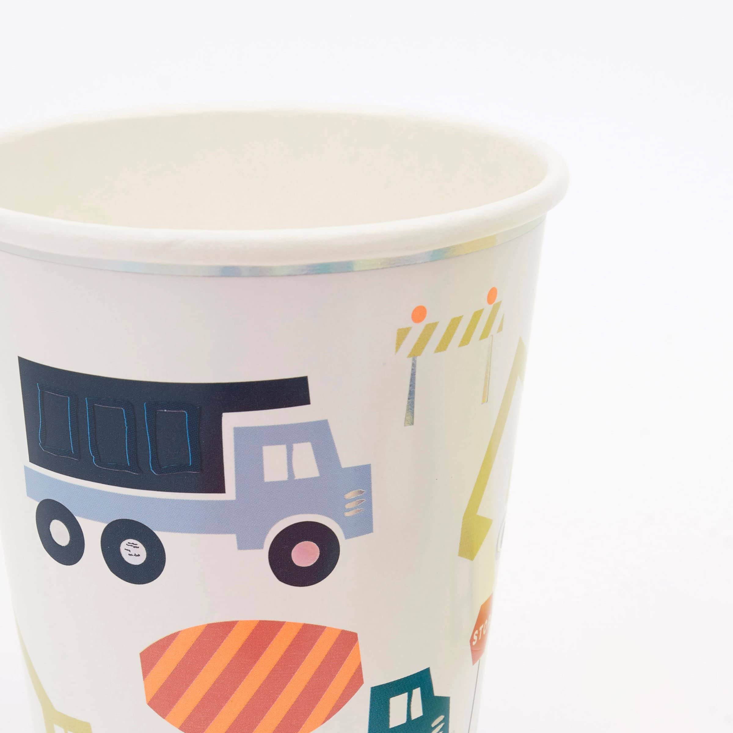 Meri Meri Construction Cups (Pack of 8) - Image 2