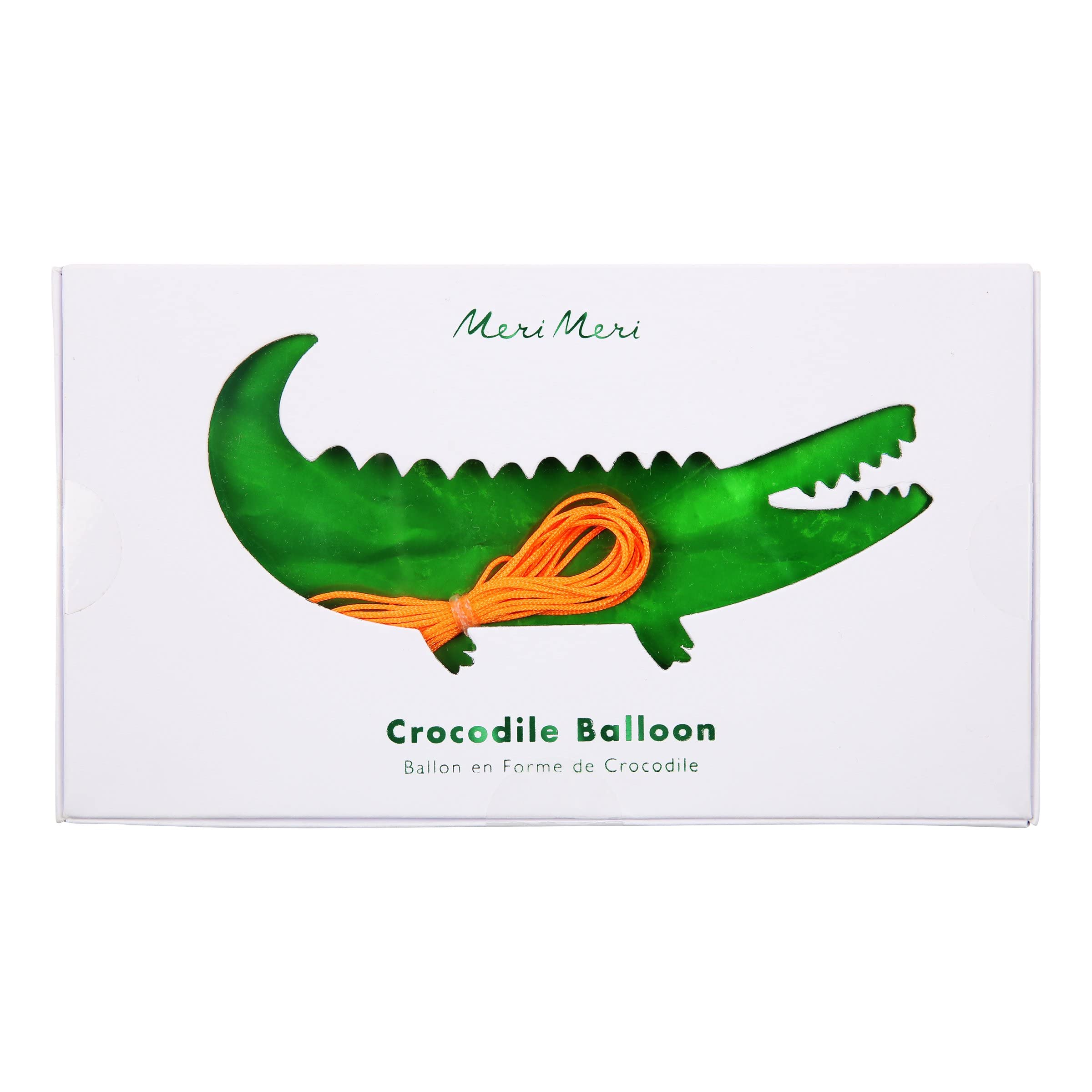 Meri Meri Crocodile Mylar Balloon - Image 2