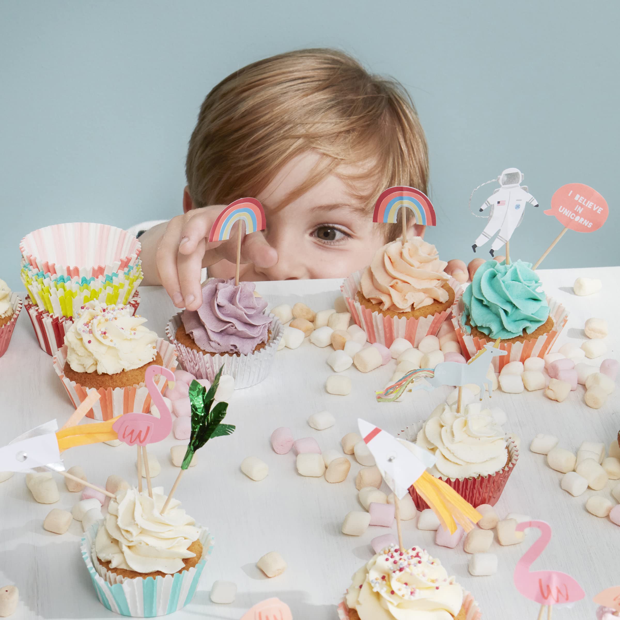 Meri Meri, Cupcake Kit, I Believe In Unicorns - Pack of 24 - Image 7