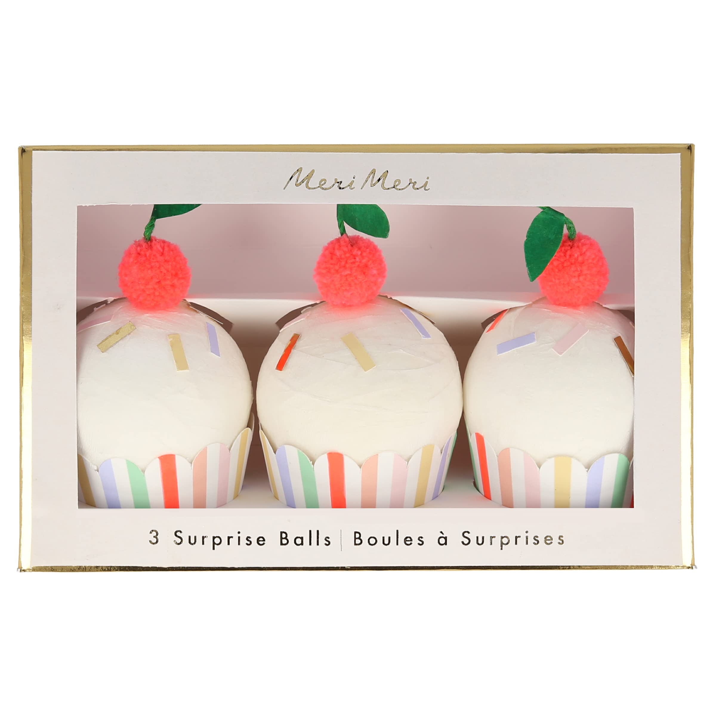 Meri Meri Cupcake Surprise Balls (Pack of 3) - Image 4