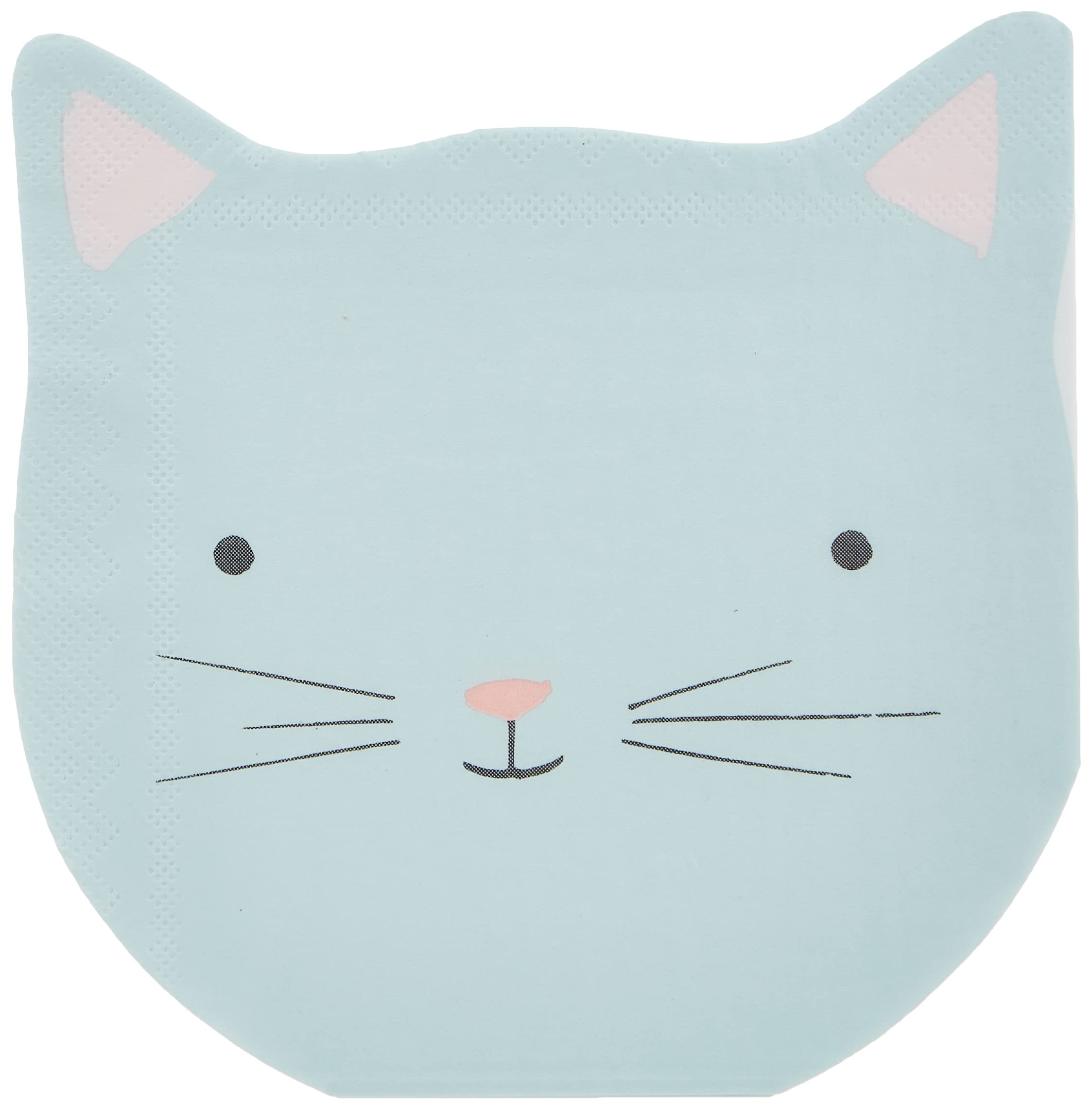 Meri Meri Cute Kitten Napkins (Pack of 16), Thick & Absorbent 3-Ply Paper Cat Napkins, Disposable - Image 3