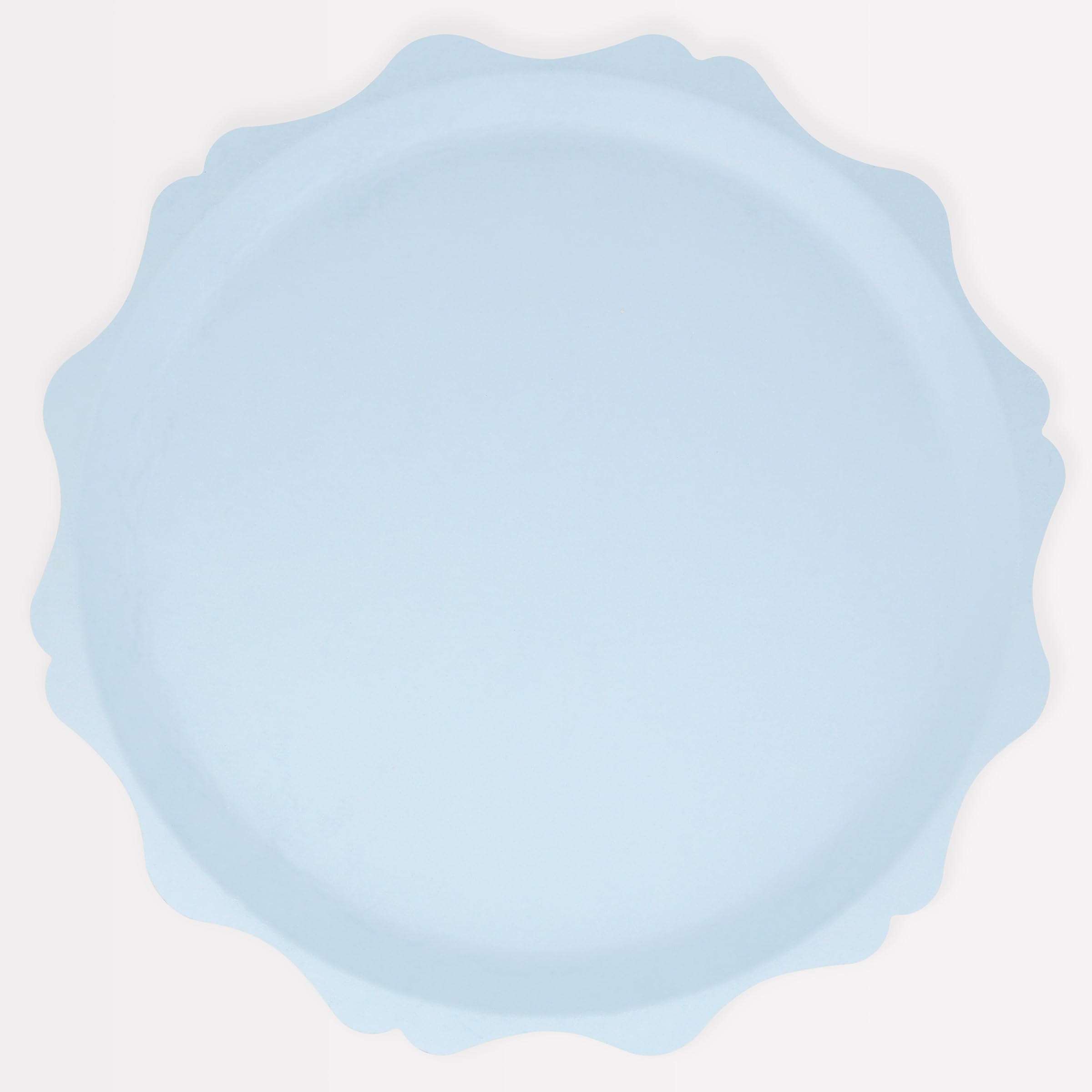Meri Meri Decorative Edge Compostable Plates (Pack of 8), Bamboo Disposable Plates, Available in 2 Sizes, Hot & Cold Food