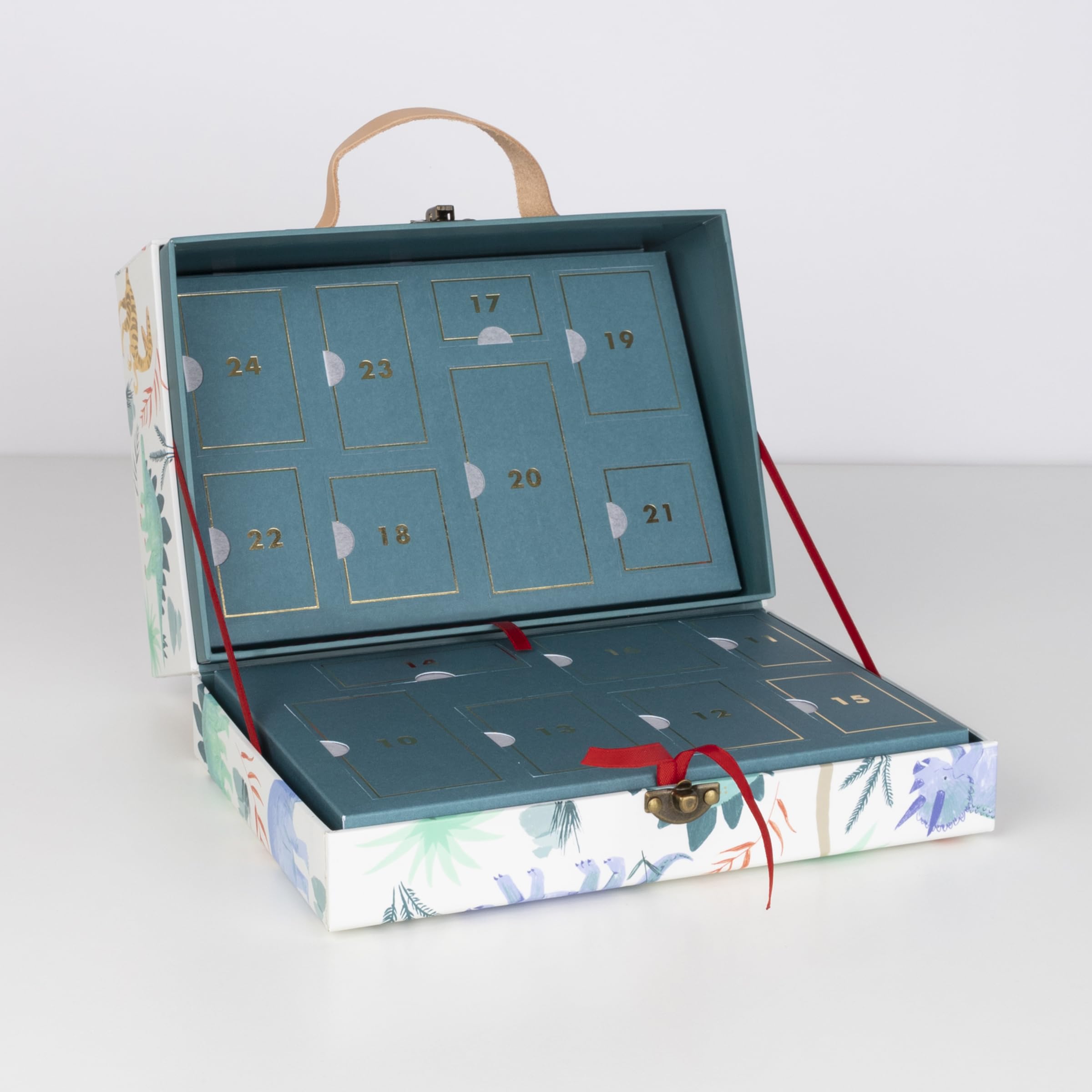 Meri Meri Dinosaur Advent Calendar Suitcase (Pack of 1), Ages 8+, 9" x 4" x 6", Christmas Countdown Calendar - Image 5