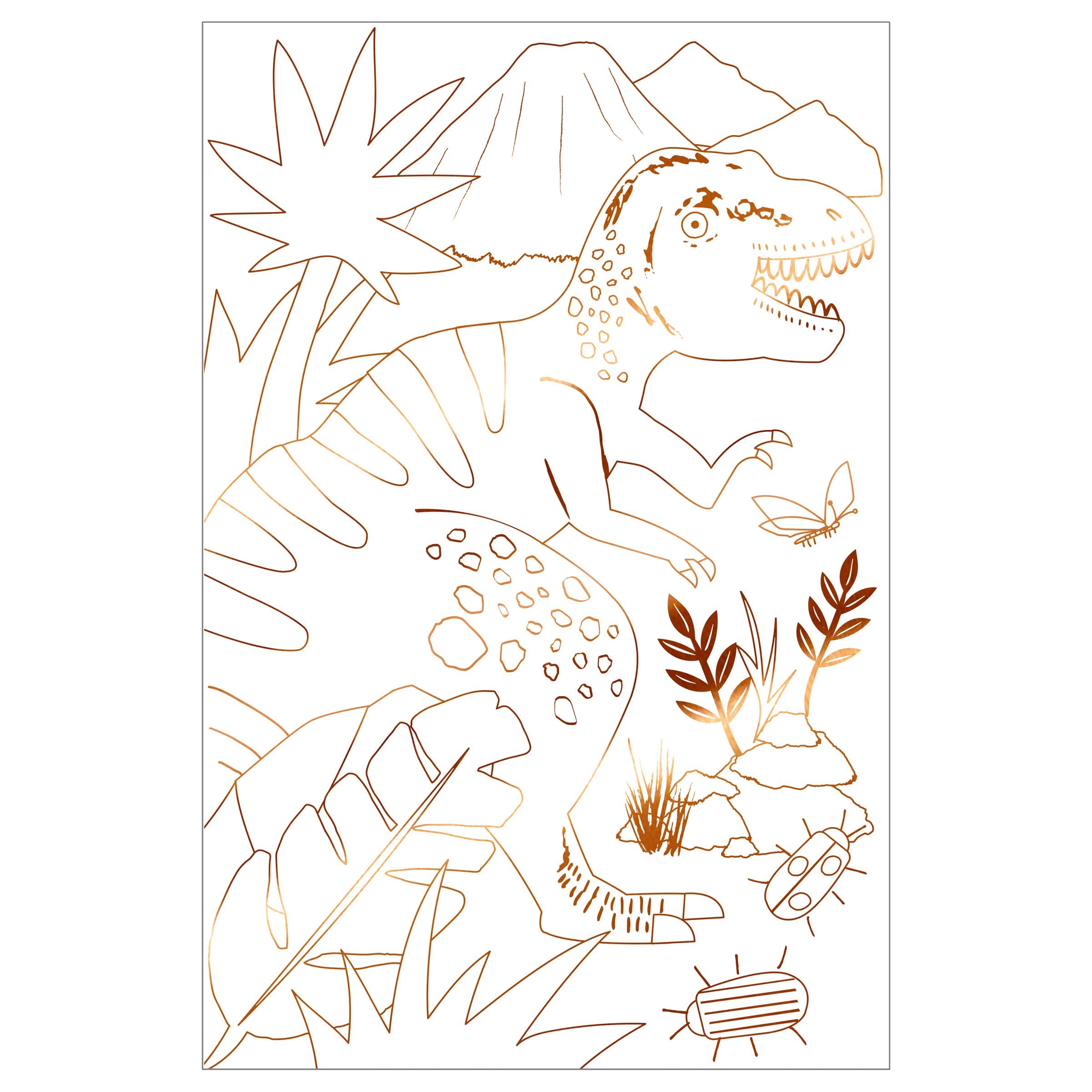 Meri Meri Dinosaur Kingdom Coloring Posters (Pack of 2) - Image 3