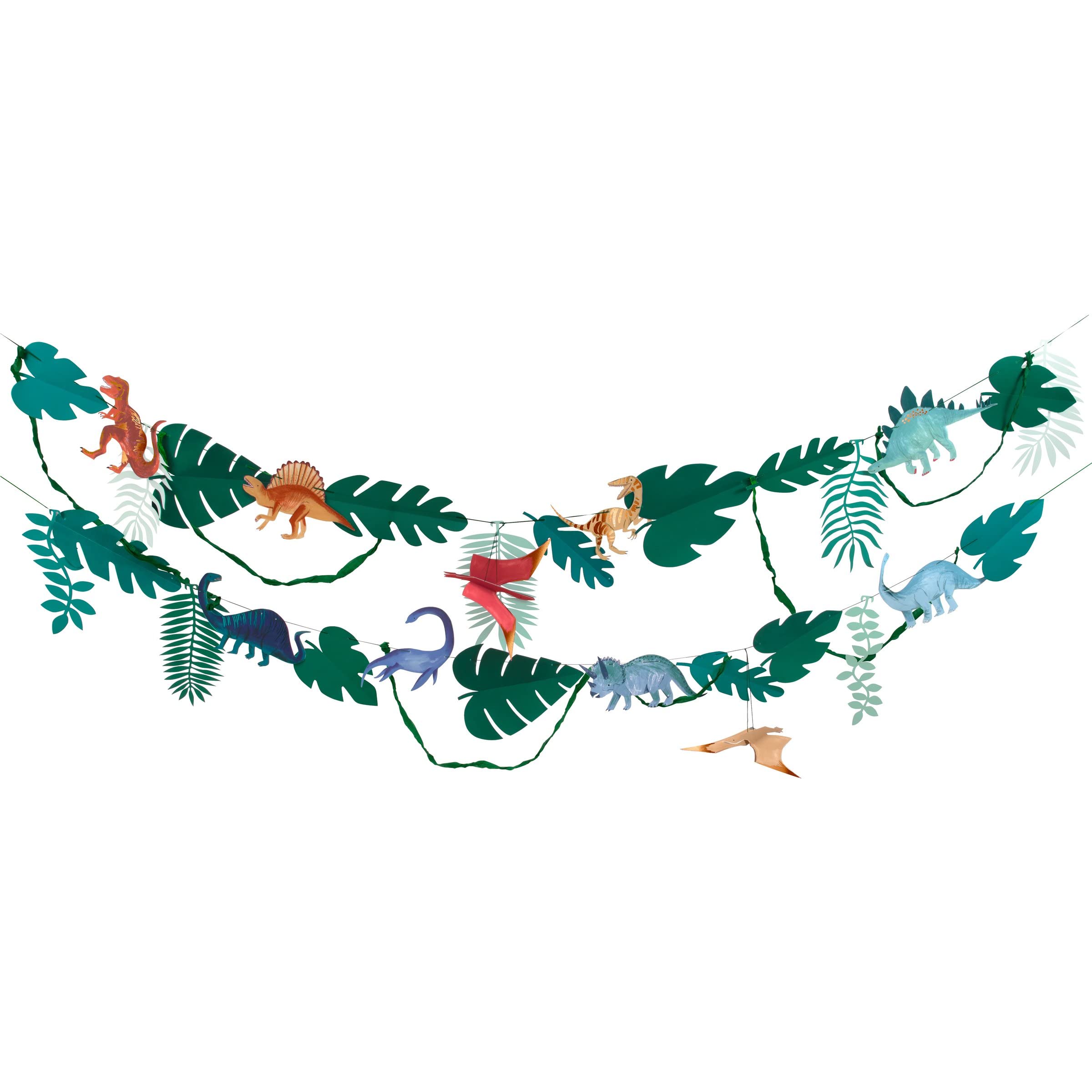 Meri Meri Dinosaur Kingdom Party Banner (Pack of 1), 10' Party Garland Including Excess Cord - Image 5