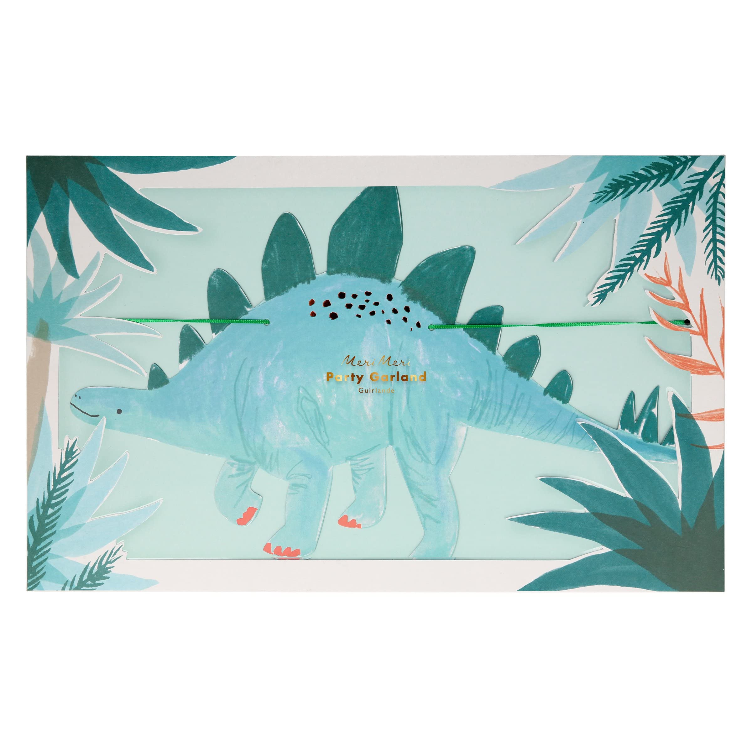 Meri Meri Dinosaur Kingdom Party Banner (Pack of 1), 10' Party Garland Including Excess Cord - Image 6