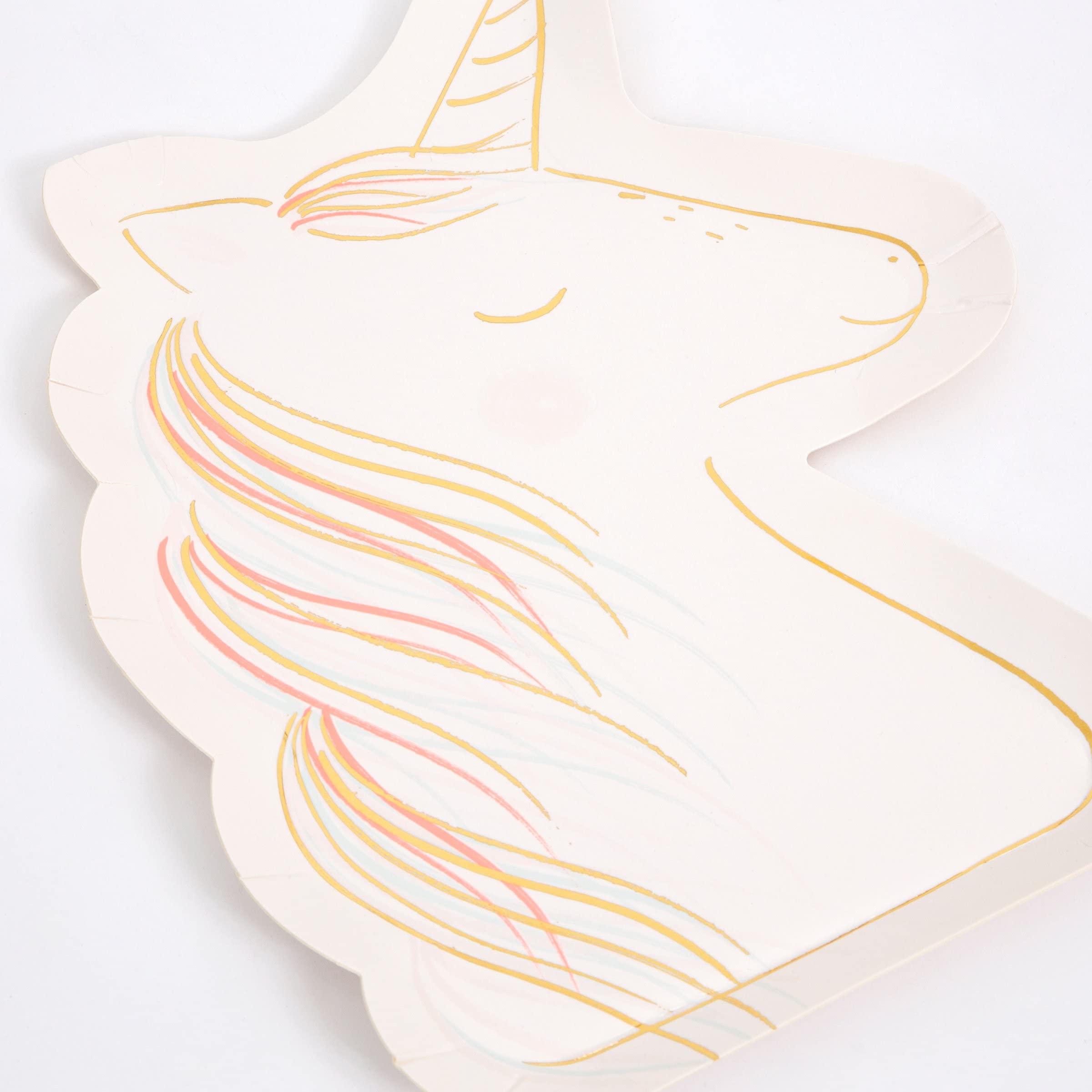 Meri Meri Disposable Birthday Party Plates, Pack of 8 Fun Shaped Disposable Plates for Princess Party, Kid’s Birthday Supplies - Image 2