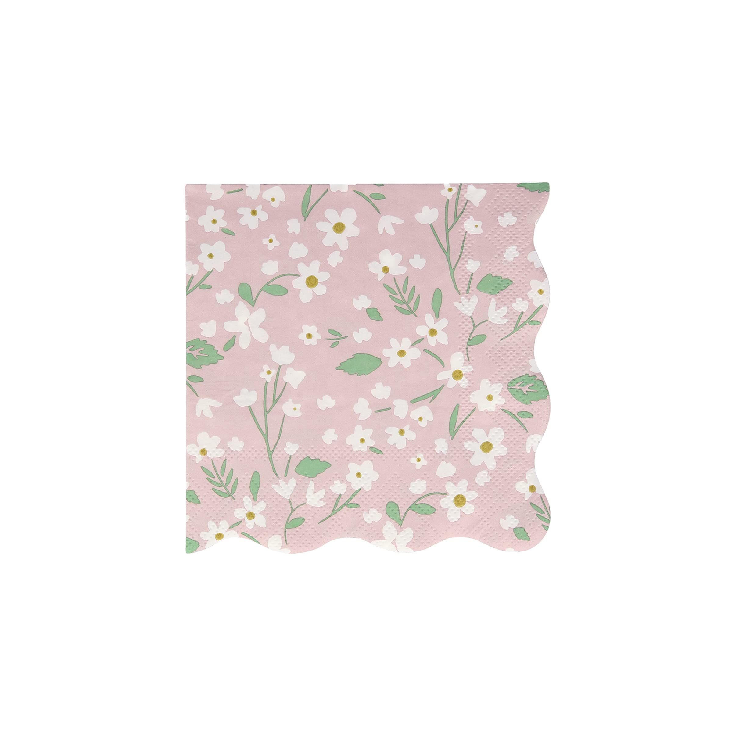 Meri Meri Ditsy Floral Napkins (Pack of 20), Thick & Absorbent 3-Ply Decorative Paper Napkins with Wavy Edges, Available in Dinner Napkins & Cocktail Napkins Disposable - Image 3