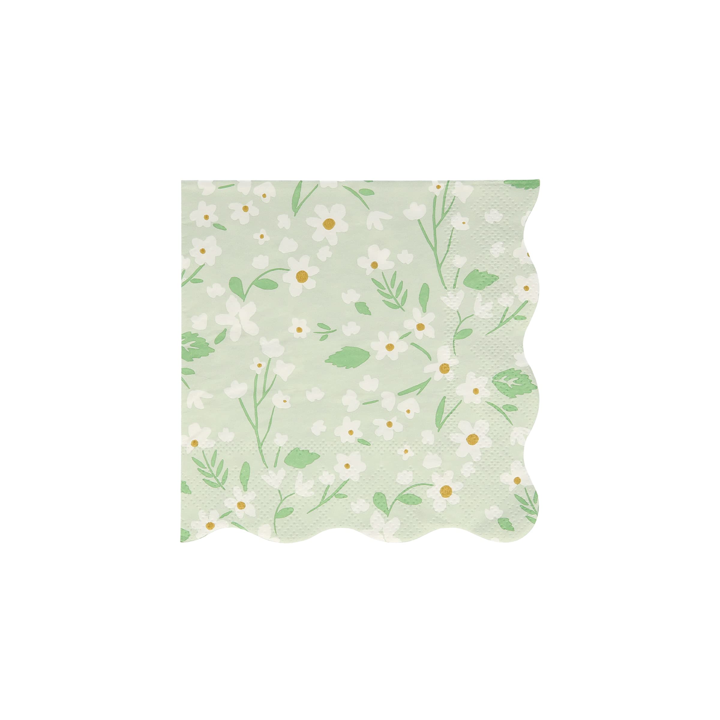 Meri Meri Ditsy Floral Napkins (Pack of 20), Thick & Absorbent 3-Ply Decorative Paper Napkins with Wavy Edges, Available in Dinner Napkins & Cocktail Napkins Disposable - Image 4