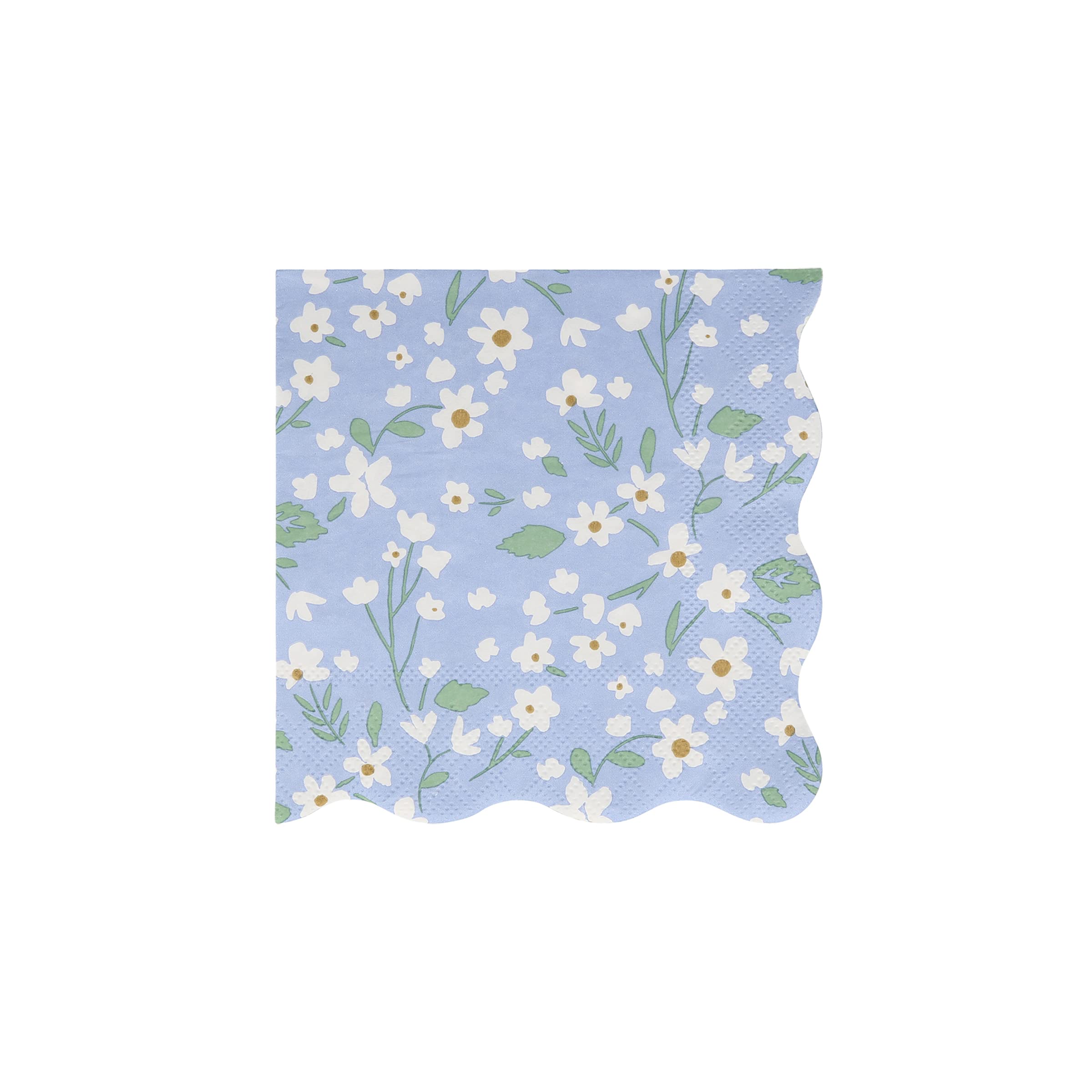 Meri Meri Ditsy Floral Napkins (Pack of 20), Thick & Absorbent 3-Ply Decorative Paper Napkins with Wavy Edges, Available in Dinner Napkins & Cocktail Napkins Disposable - Image 5