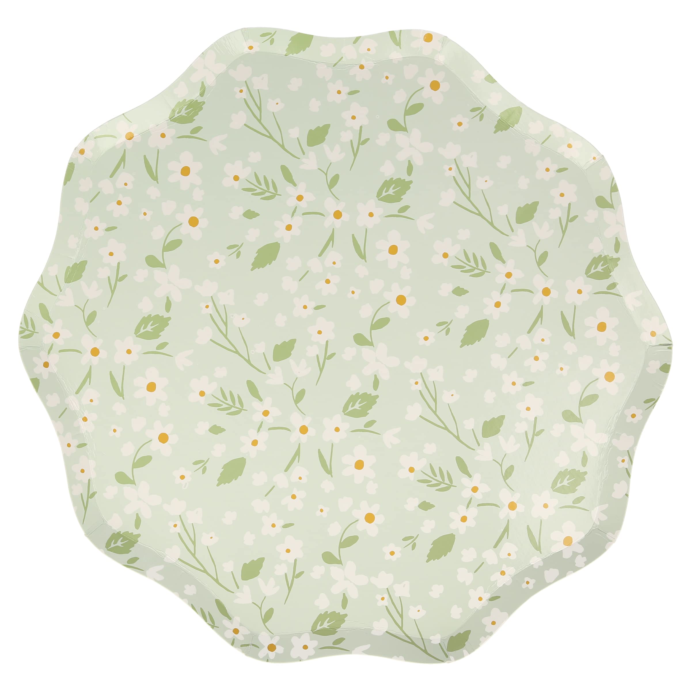 Meri Meri Ditsy Floral Paper Plates, Pack of 12 Floral Disposable Plates for Party, In Bright Springtime Colors with Wavy Edge, Available in 2 Sizes (Side & Dinner) - Image 7
