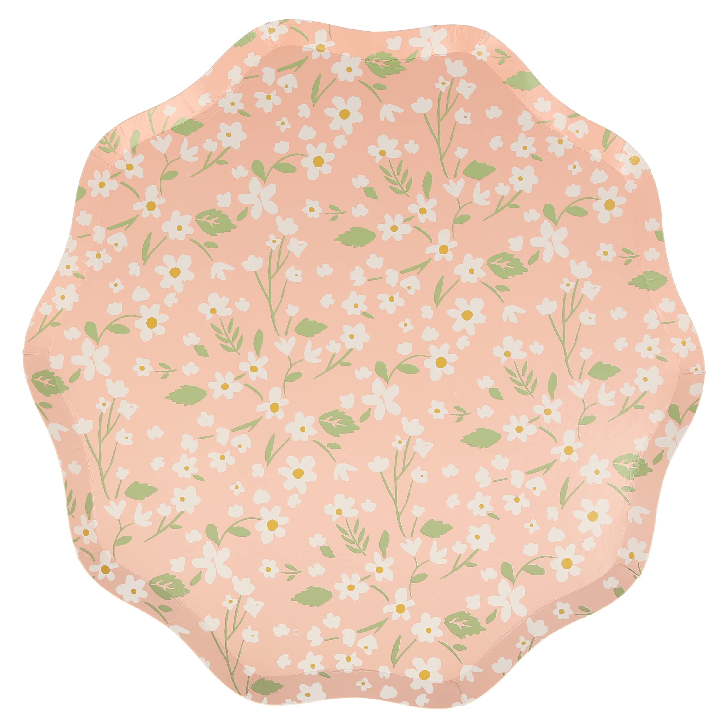 Meri Meri Ditsy Floral Paper Plates, Pack of 12 Floral Disposable Plates for Party, In Bright Springtime Colors with Wavy Edge, Available in 2 Sizes (Side & Dinner) - Image 8
