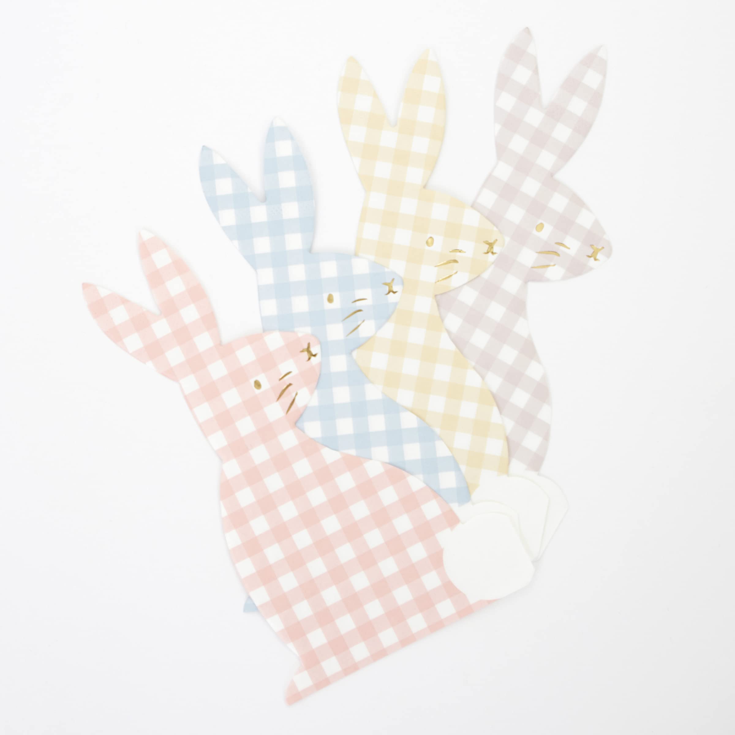 Meri Meri Easter Foiled Napkins (Pack of 16), 3-Ply Disposable Paper Easter Napkins
