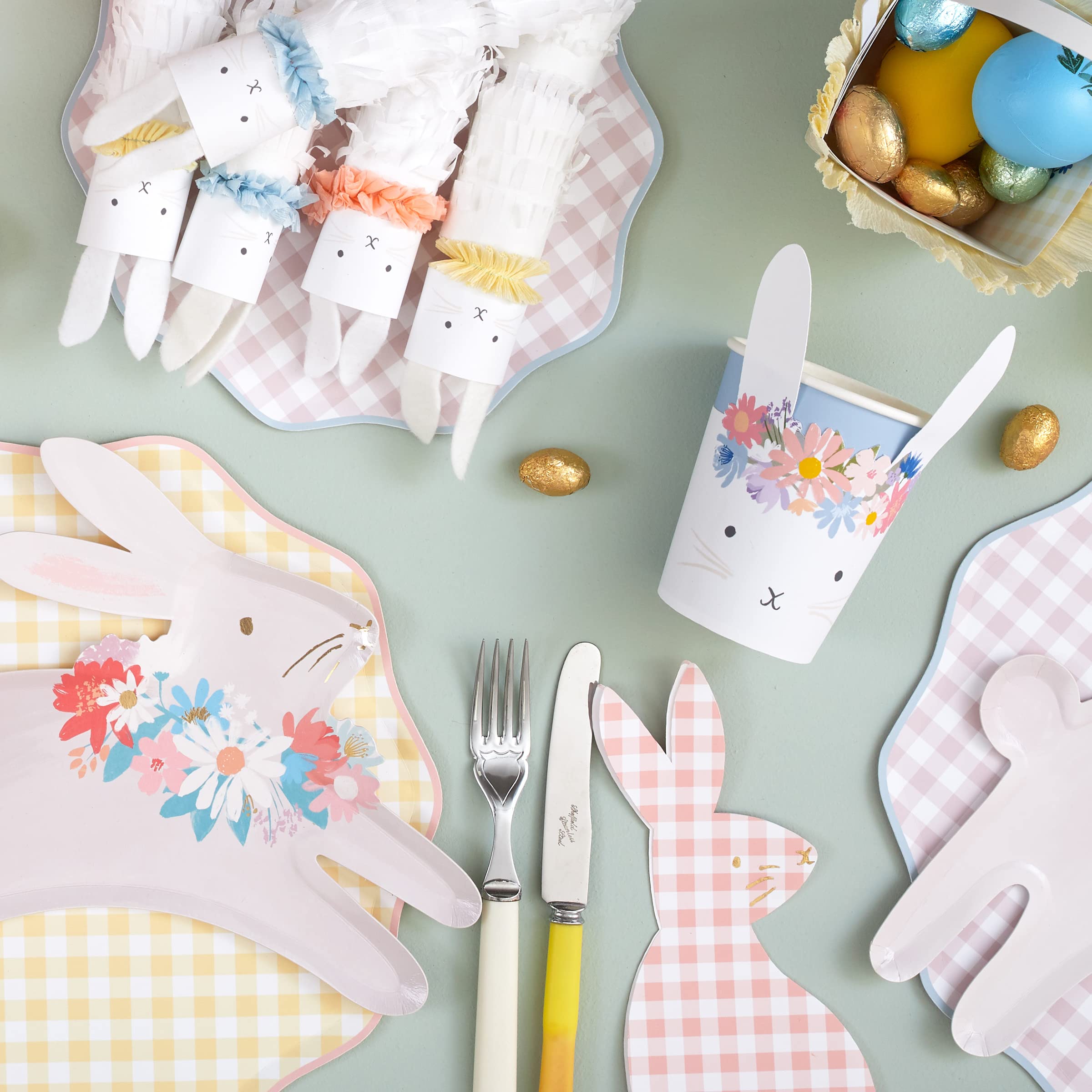 Meri Meri Easter Foiled Napkins (Pack of 16), 3-Ply Disposable Paper Easter Napkins - Image 2
