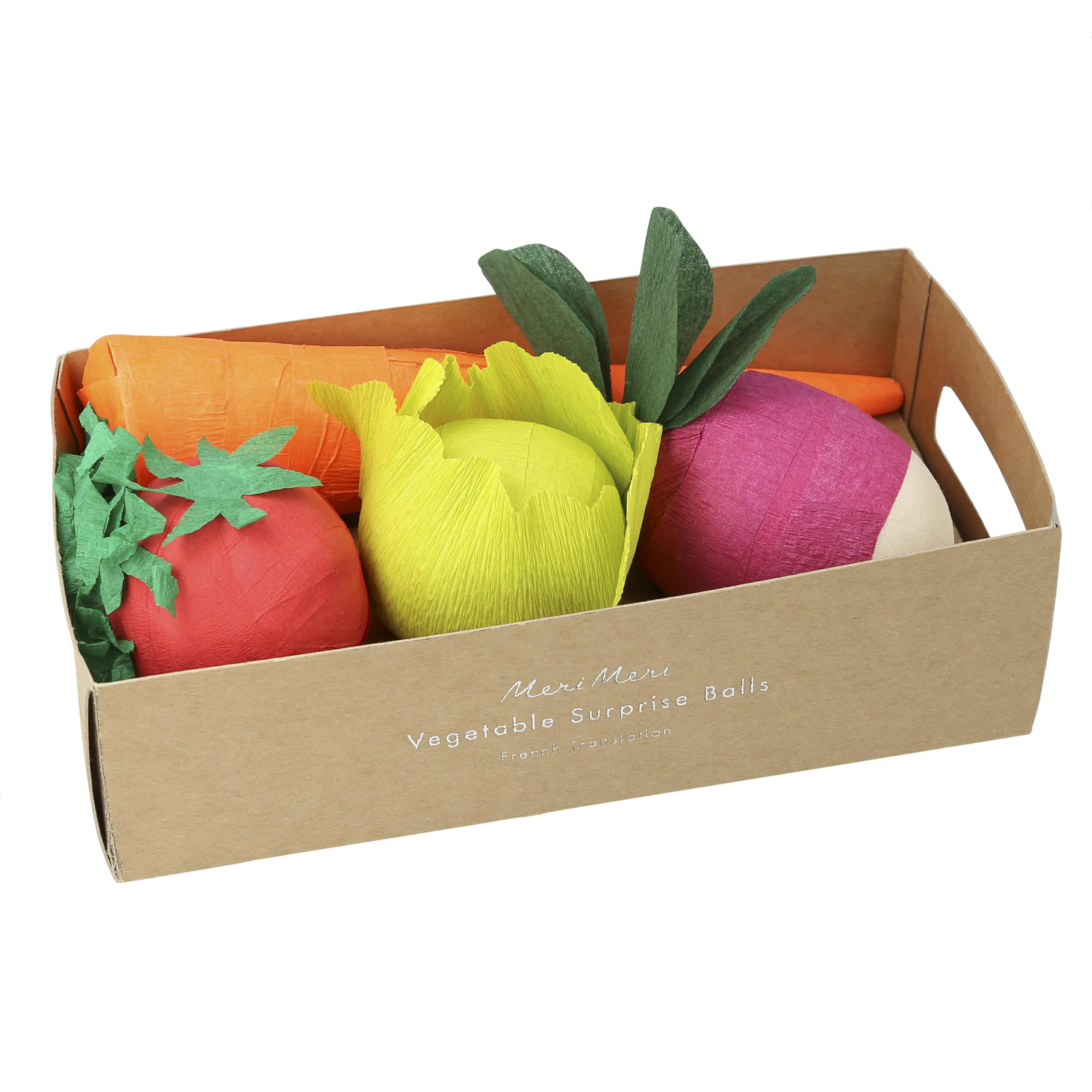 Meri Meri Easter Vegtable Surprise Balls (Pack of 4), Easter Party Favors, Easter Table Decorations, Ages 3+ - Image 5
