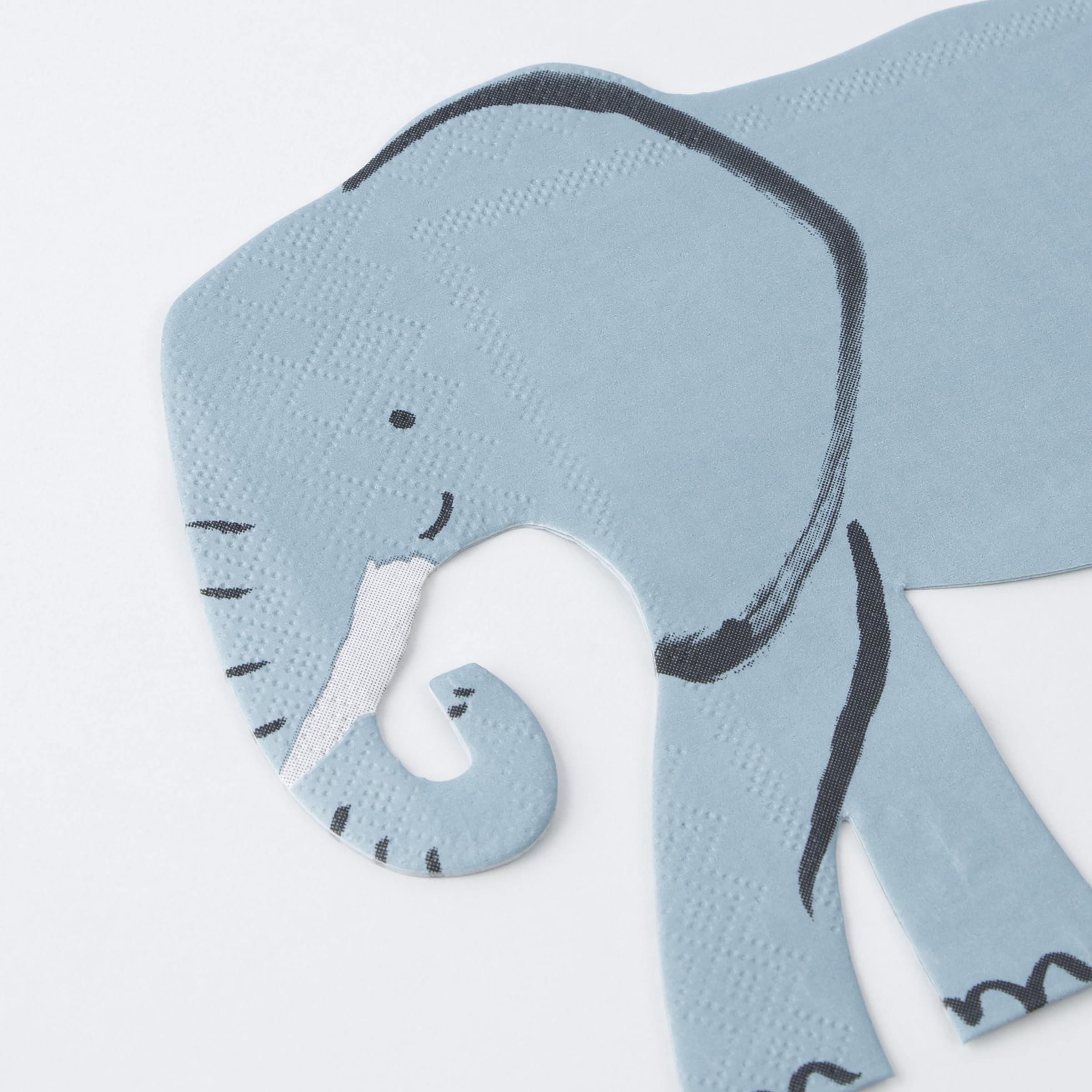 Meri Meri Elephant Napkins (Pack of 16), Thick & Absorbent 3-Ply Paper Napkins, Disposable - Image 3