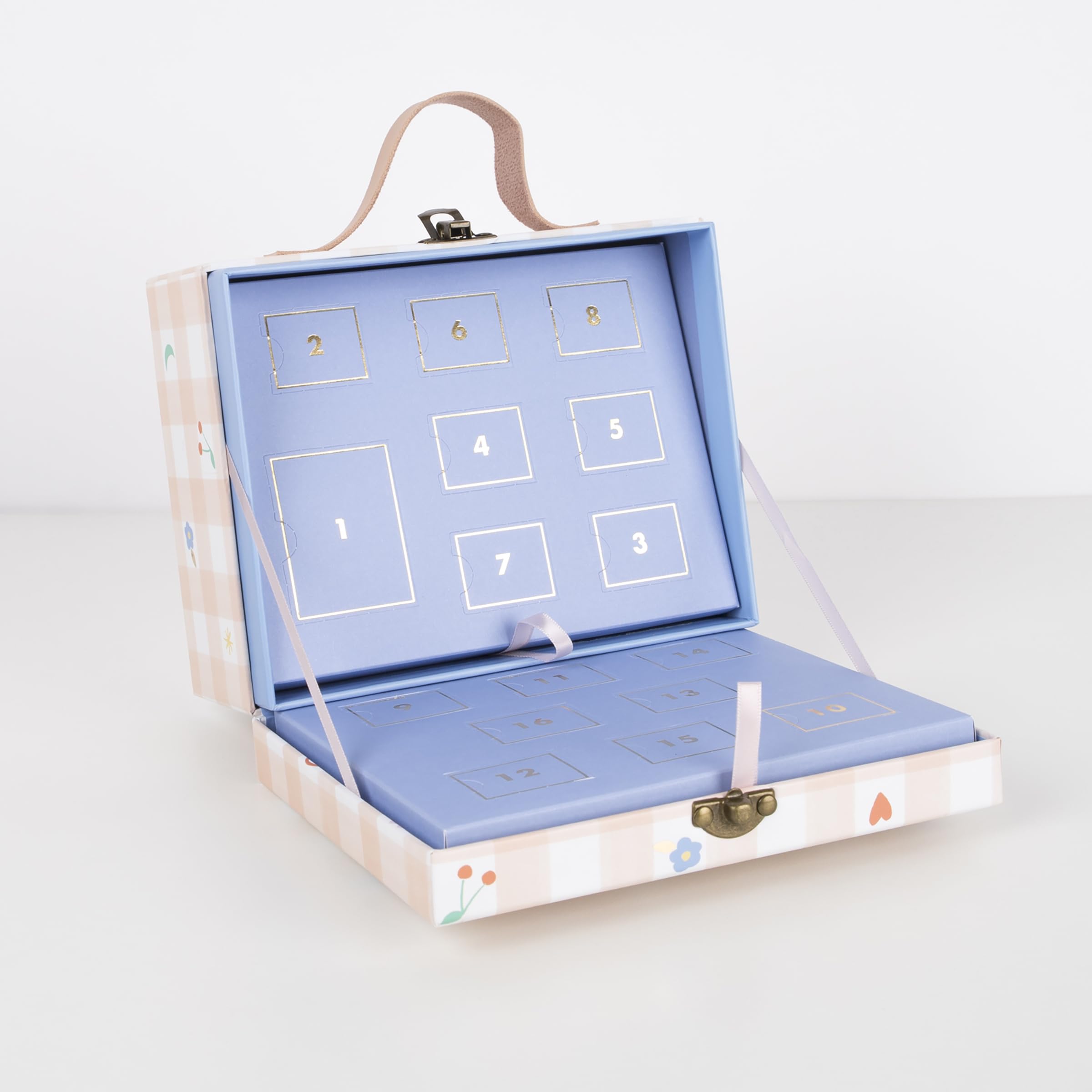 Meri Meri Enamel Charm Necklace Advent Calendar Suitcase (Pack of 1), Ages 8+, 7" x 5.5" x 3.25", Christmas Advent Calendar - Image 4