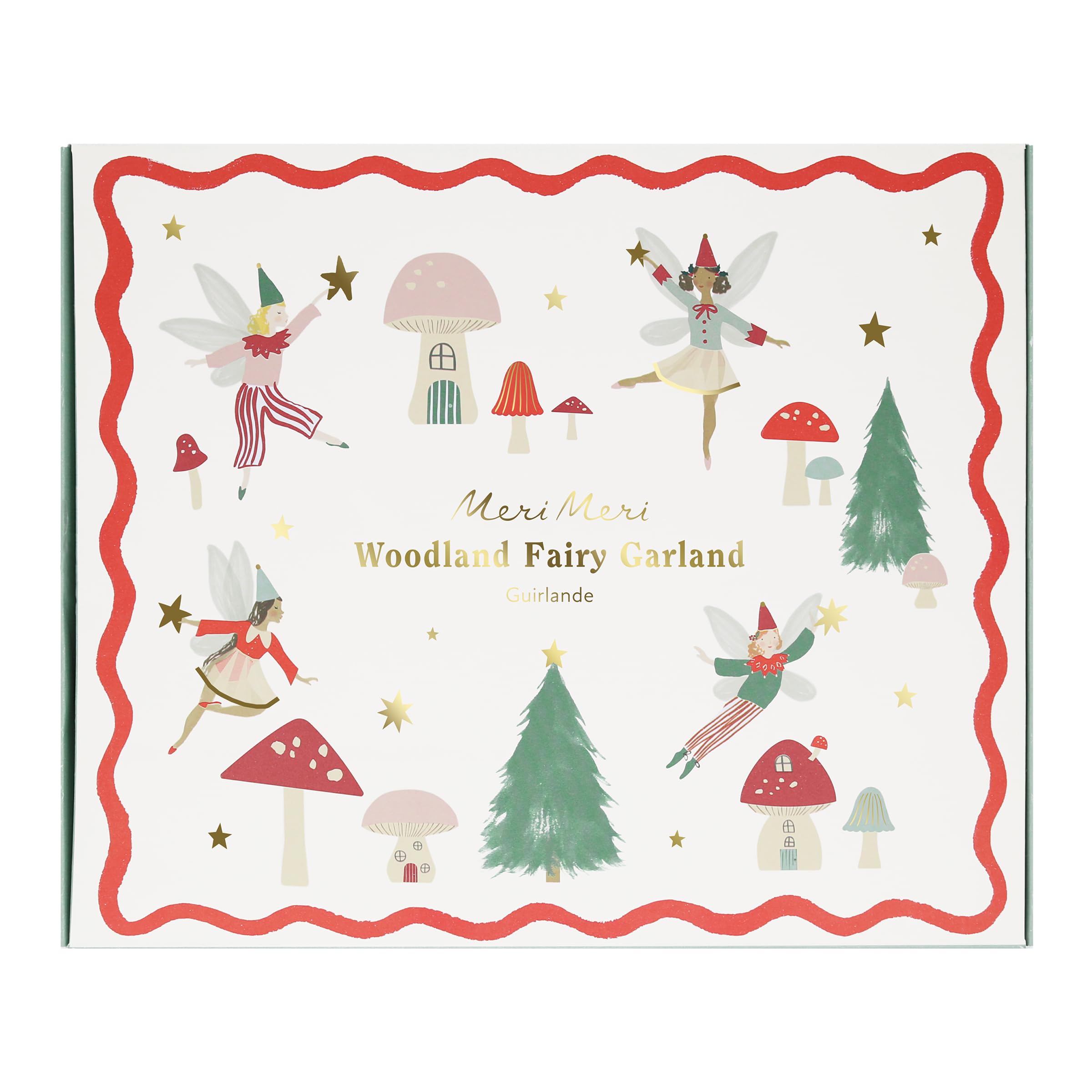 Meri Meri Fairy Honeycomb Woodland Christmas Garland for Decoration (Pack of 1), 6.5' Strand (10.5' with Excess Cord), Honeycomb Tissue Paper, Reusable Hanging Christmas Decoration - Image 4