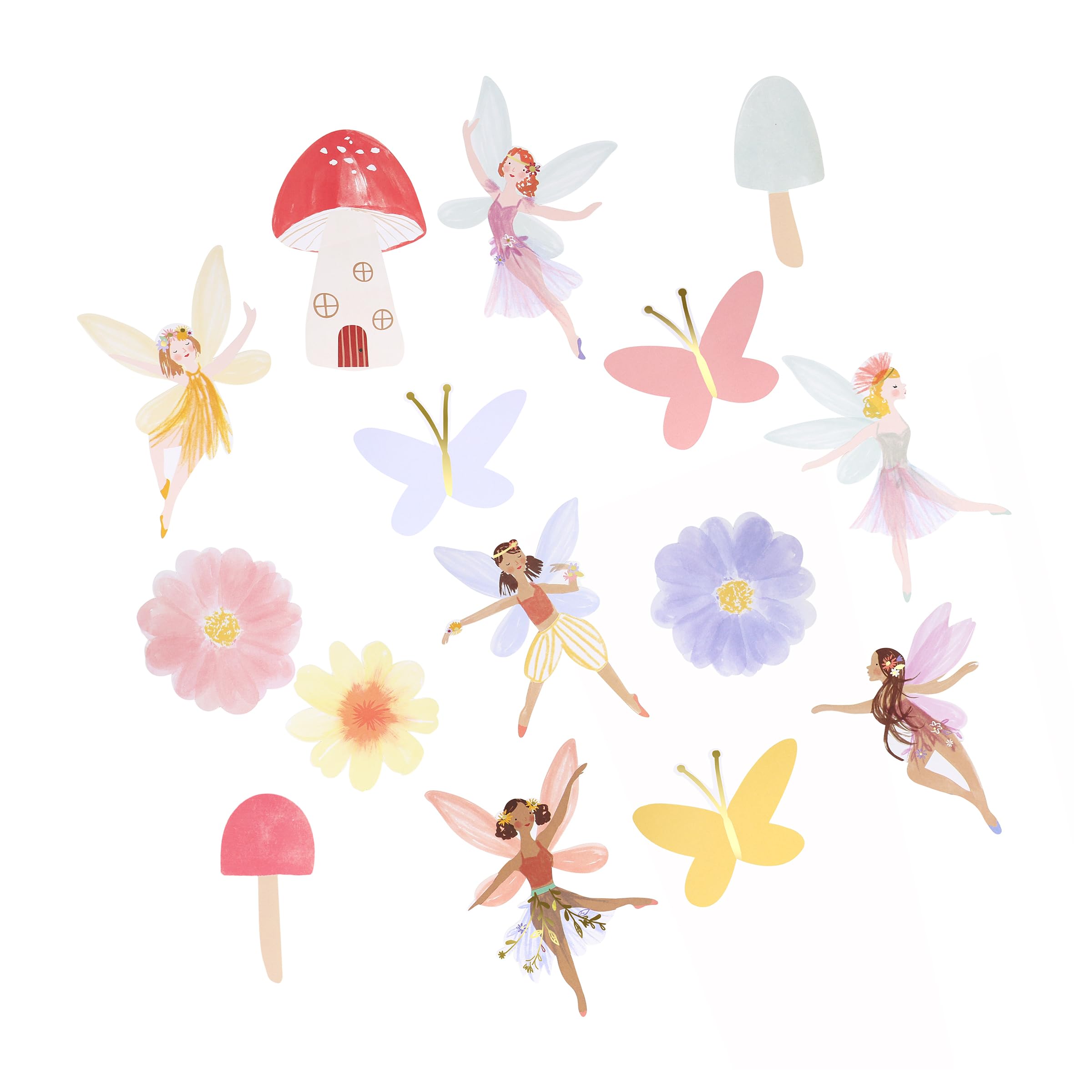Meri Meri Fairy Stickers (Pack of 25), Fairy Birthday Party Favors, Decorative Stickers, Matchbox-Style Box, Easy Peel Back, Ages 3+ - Image 3