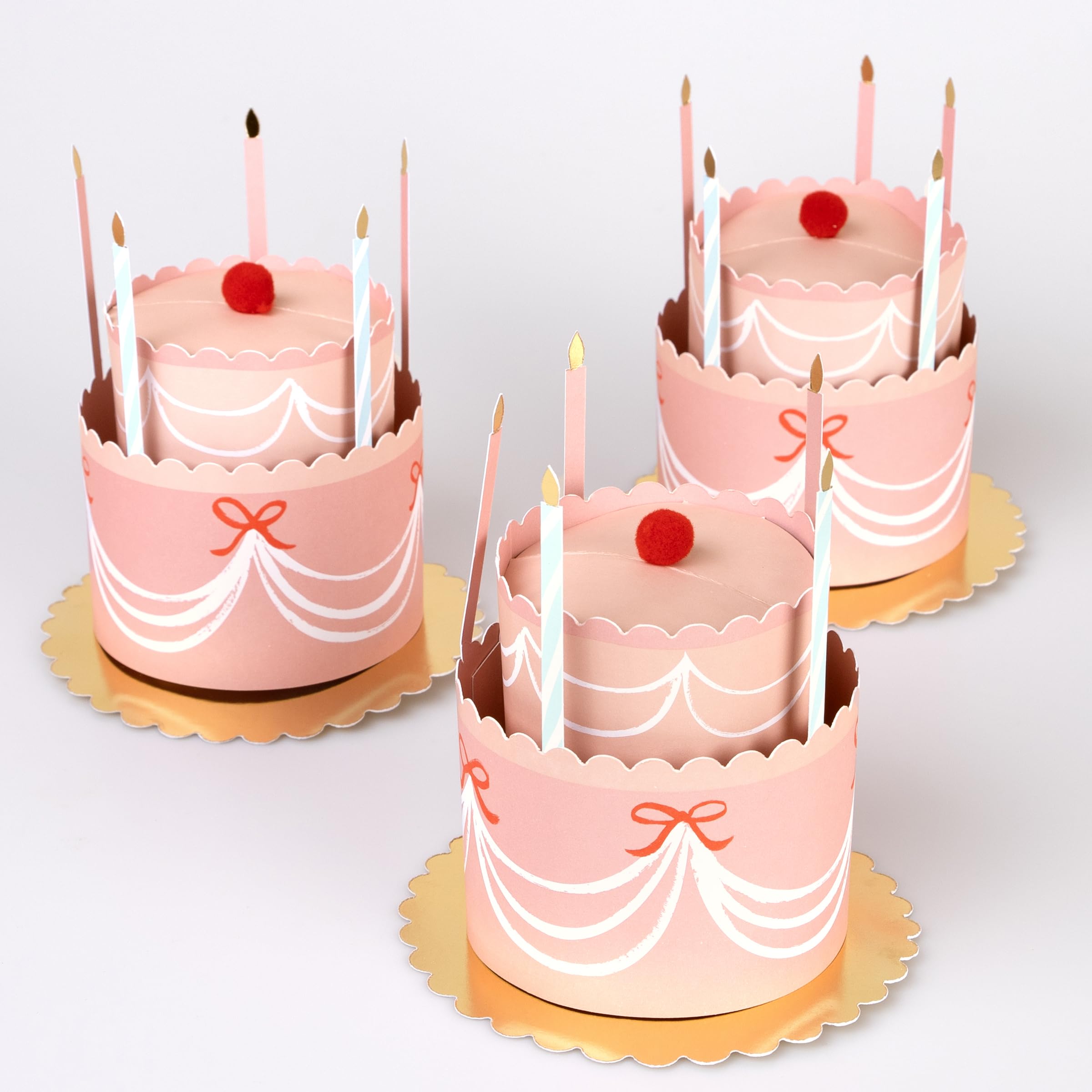 Meri Meri Fancy Cake Party Hats (Pack of 8), Paper Birthday Party Hats, Great For Photo Booths & Party Tables, Easy To Assemble, Ages 3+, 4.875" x 5" x 4.875" - Image 3