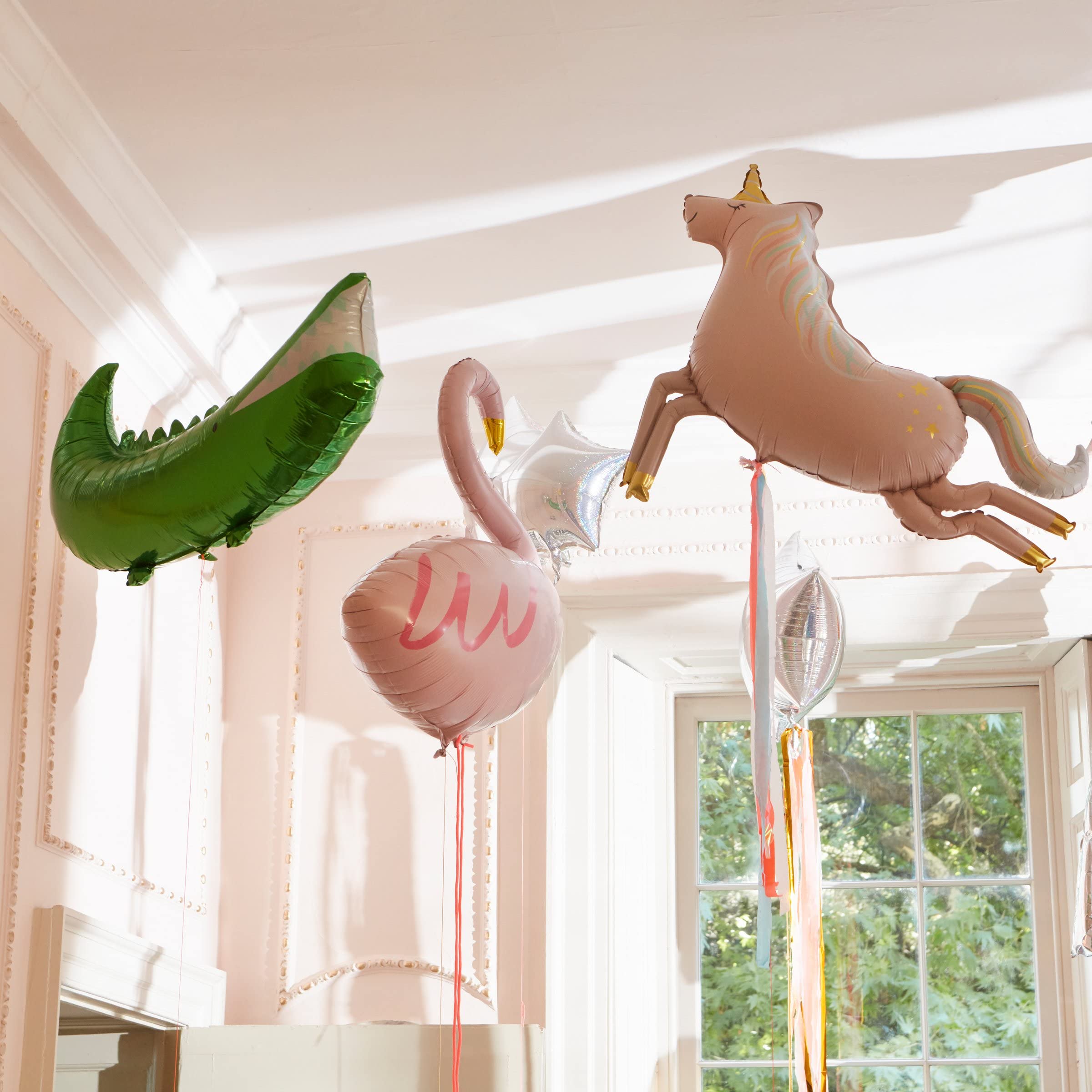 Meri Meri Flamingo Foil Balloon (Pack of 1) - Image 5