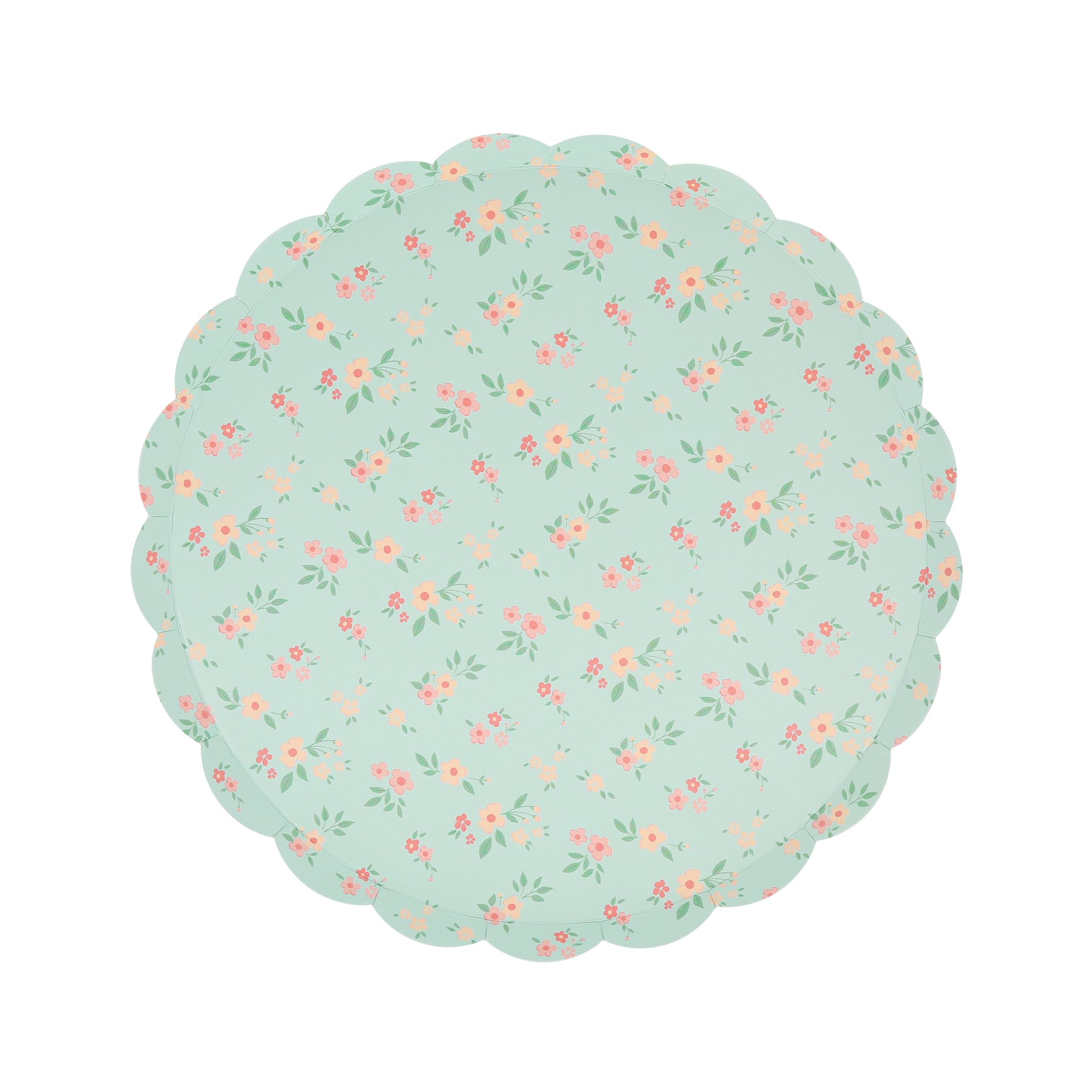 Meri Meri Floral Paper Plates (Pack of 8), Floral Disposable Plates for Party, Scalloped Edge, 2 Sizes (Dinner and Side) - Image 5