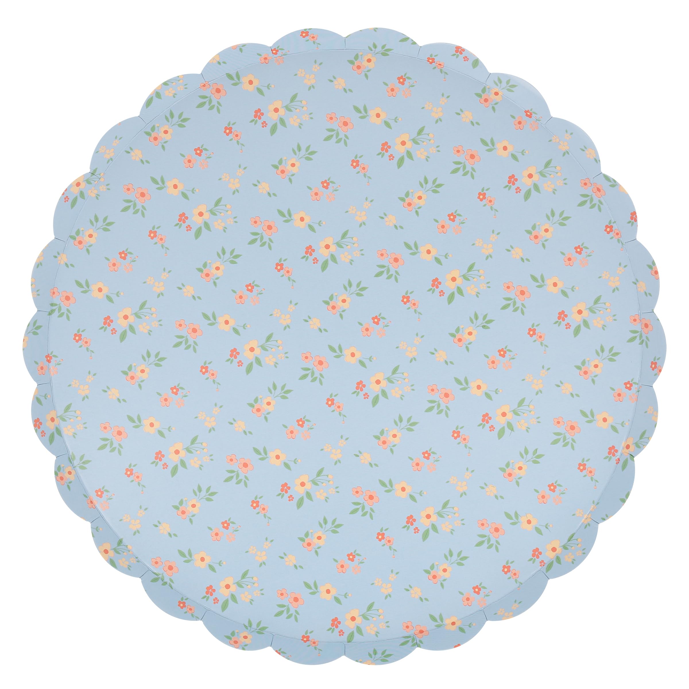 Meri Meri Floral Paper Plates (Pack of 8), Floral Disposable Plates for Party, Scalloped Edge, 2 Sizes (Dinner and Side) - Image 4