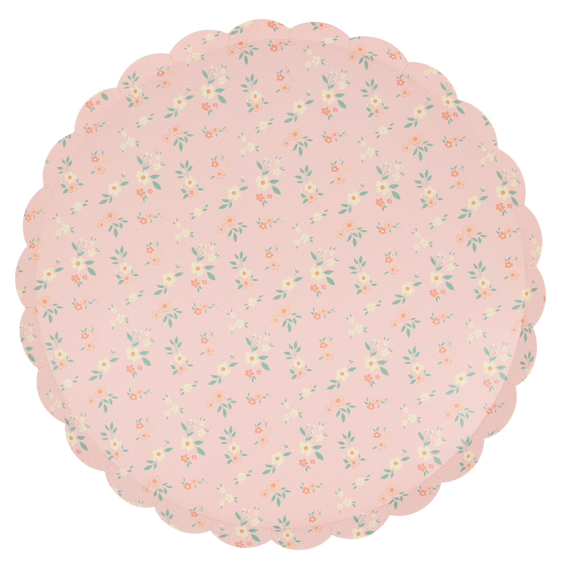 Meri Meri Floral Paper Plates (Pack of 8), Floral Disposable Plates for Party, Scalloped Edge, 2 Sizes (Dinner and Side) - Image 7