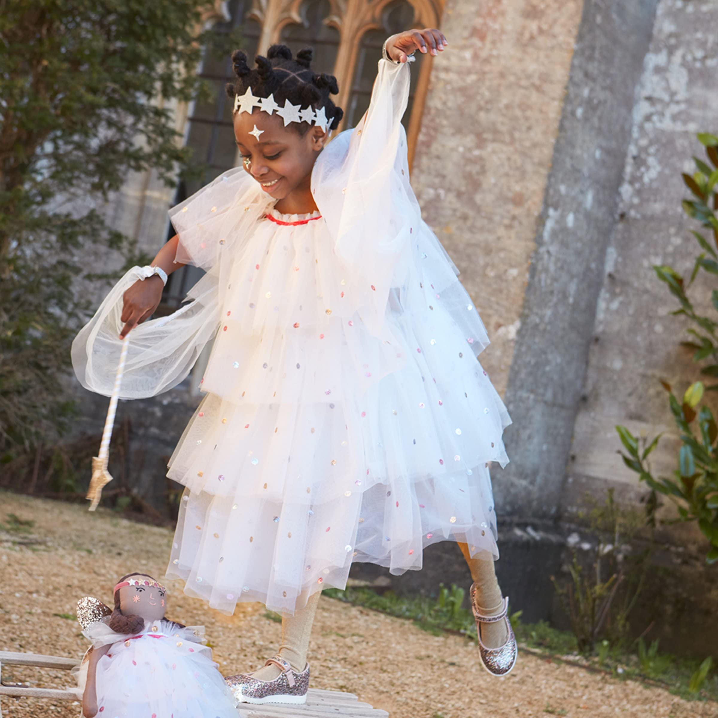 Meri Meri Florence Sequin Tulle Angel Doll (Pack of 1) - Image 5