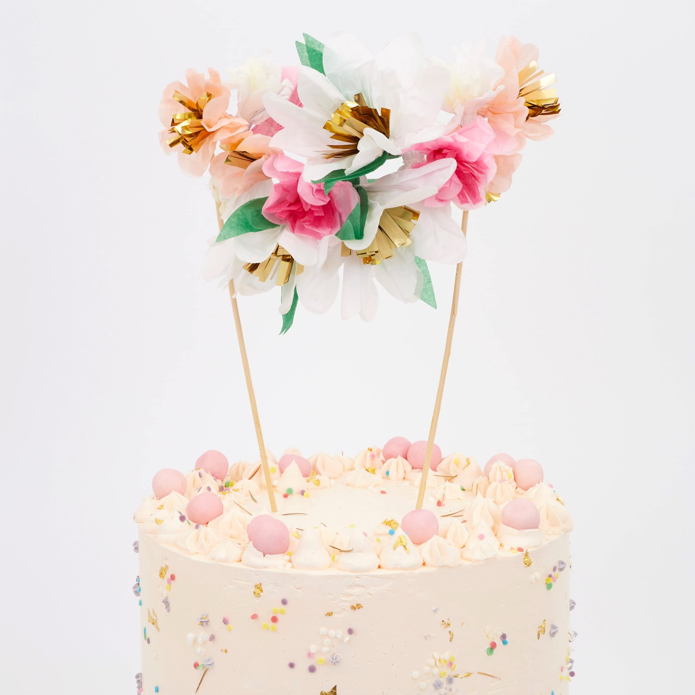 Meri Meri Flower Bouquet Cake Topper (Pack of 1) - Image 3